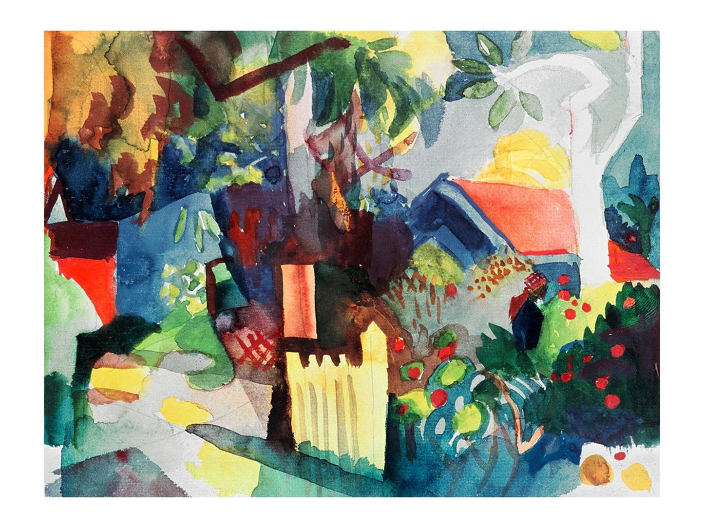 Affiche Art August Macke - Landschaft 60x80cm