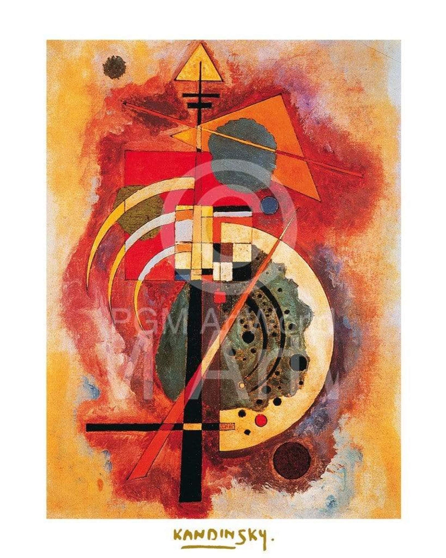 Affiche Art Wassily Kandinsky - Hommage a Grohmann 60x80cm
