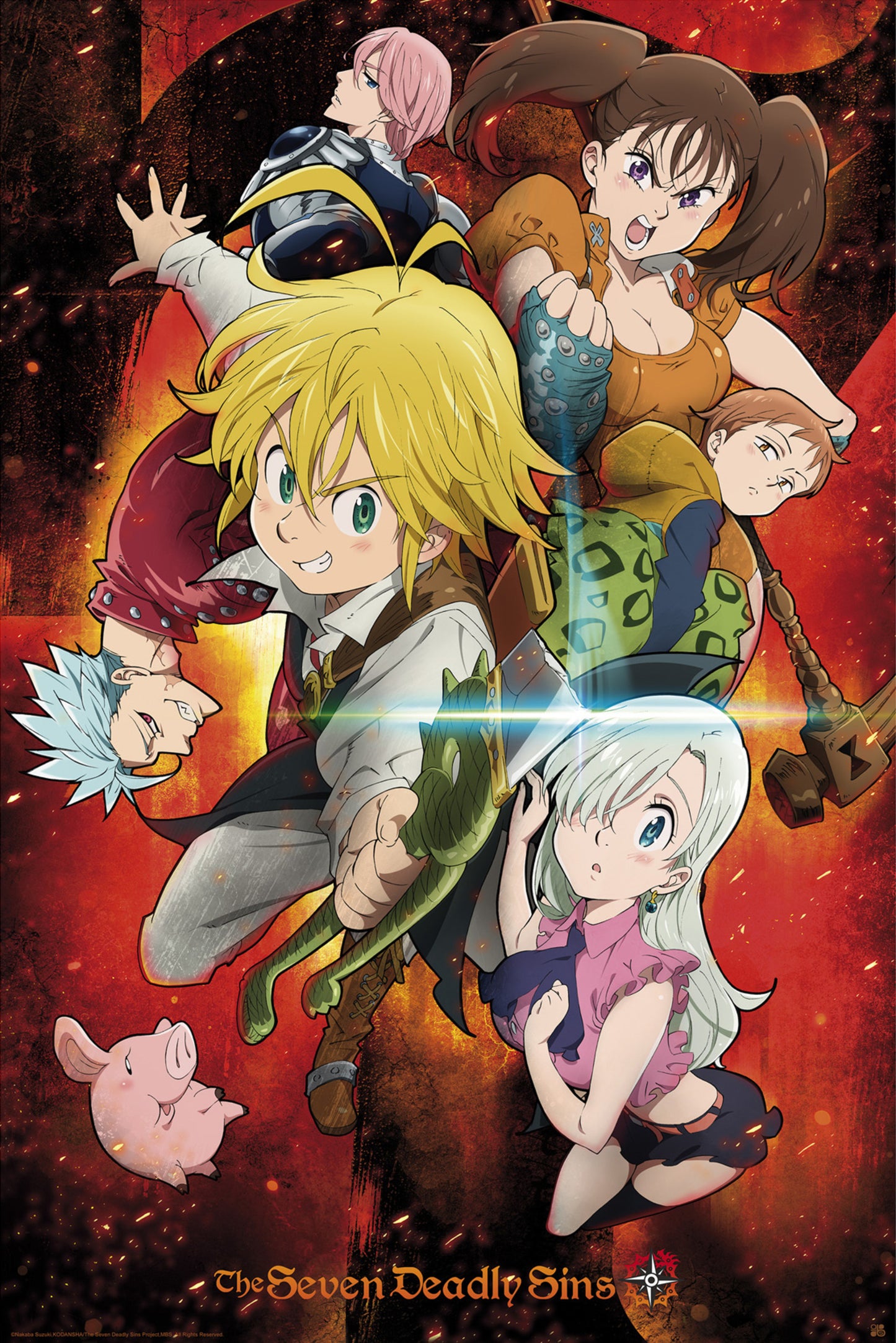 Poster The Seven Deadly Sins - Characters 61x91,5cm