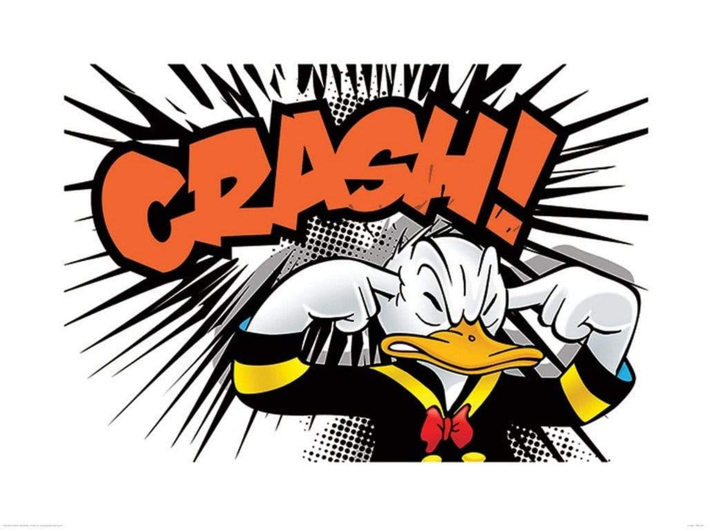 Affiche Art Donald Duck - Crash 80x60cm