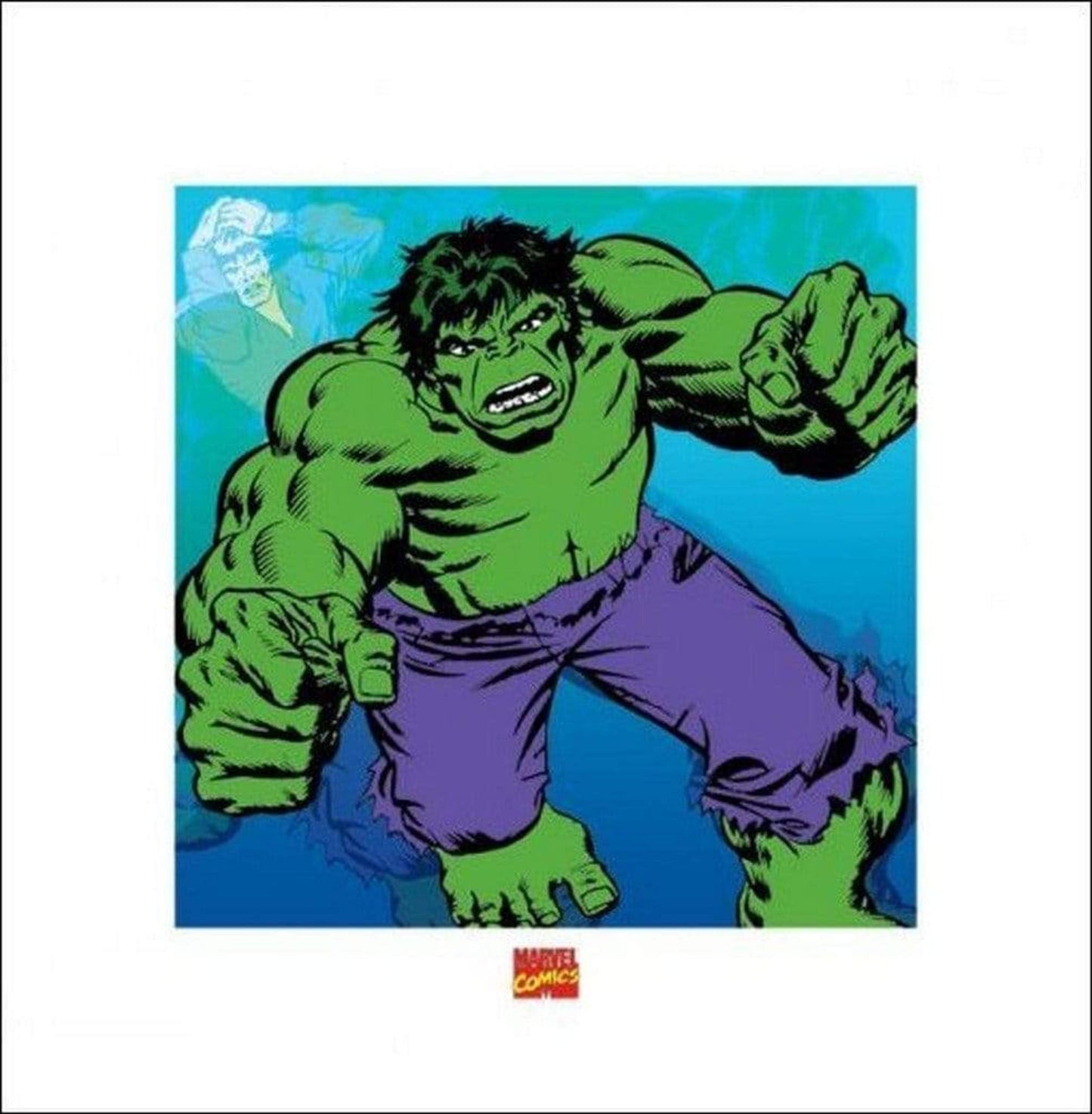 Affiche Art Hulk - Marvel Comics 40x40cm