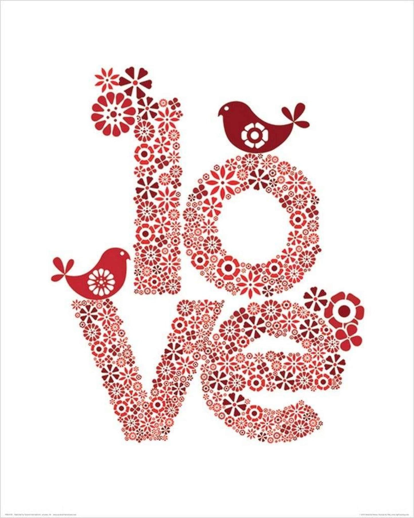 Affiche Art Valentina Ramos - Red Love 40x50cm