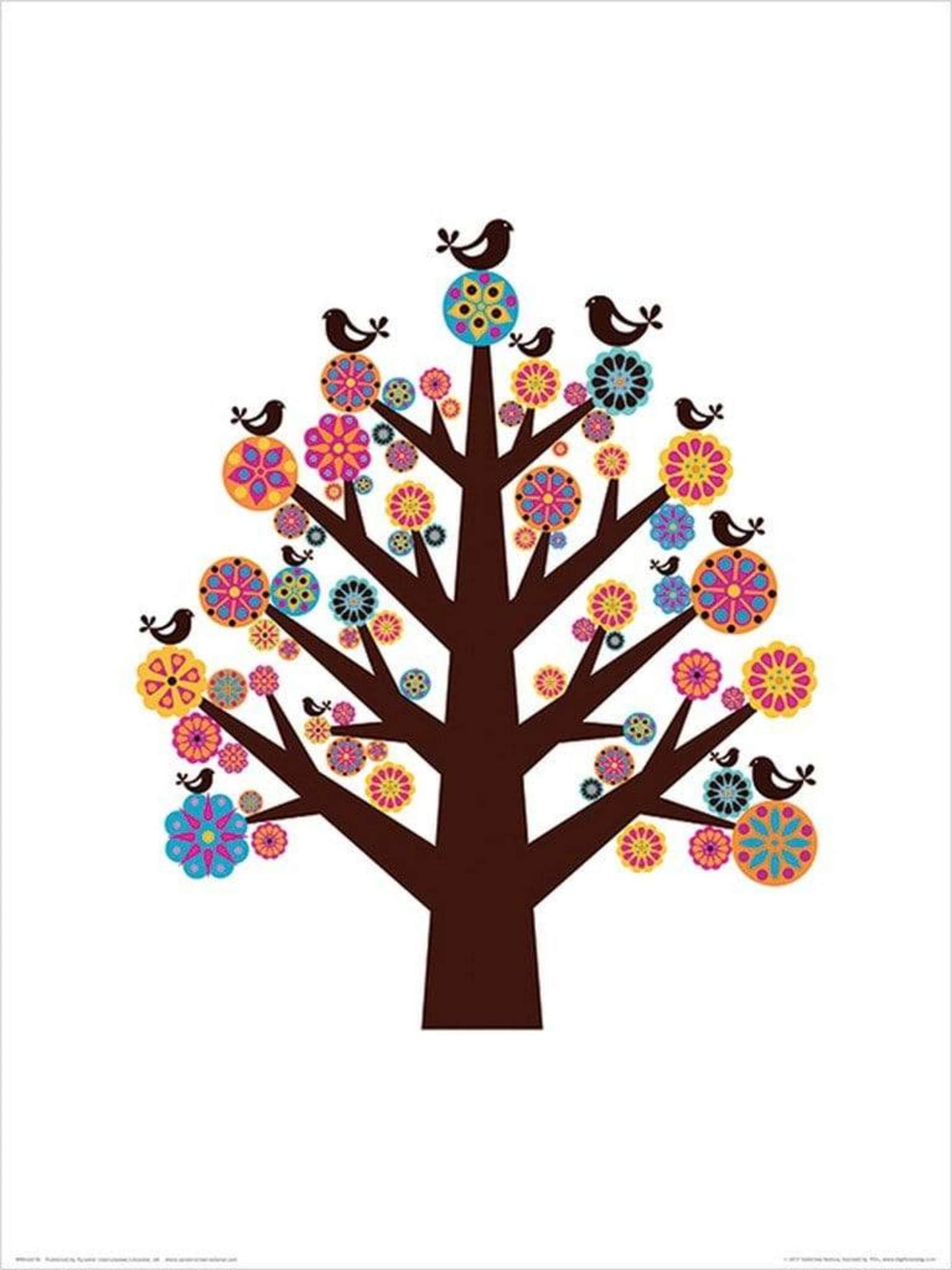 Affiche Art Valentina Ramos - Tree of Flowers 30x40cm