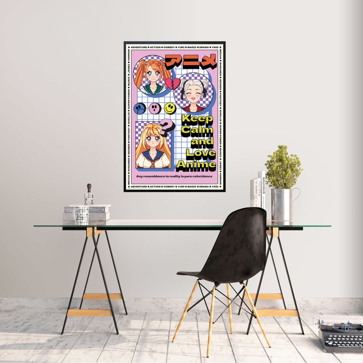 Poster Keep Calm and Love Anime 61x91,5cm