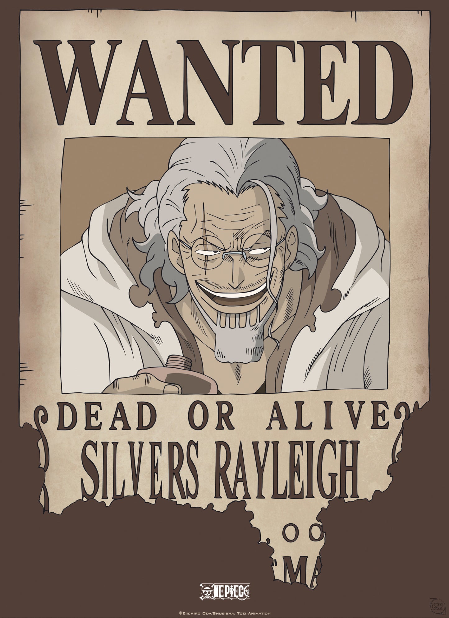 Poster One Piece - Wanted Rayleigh 38x52cm