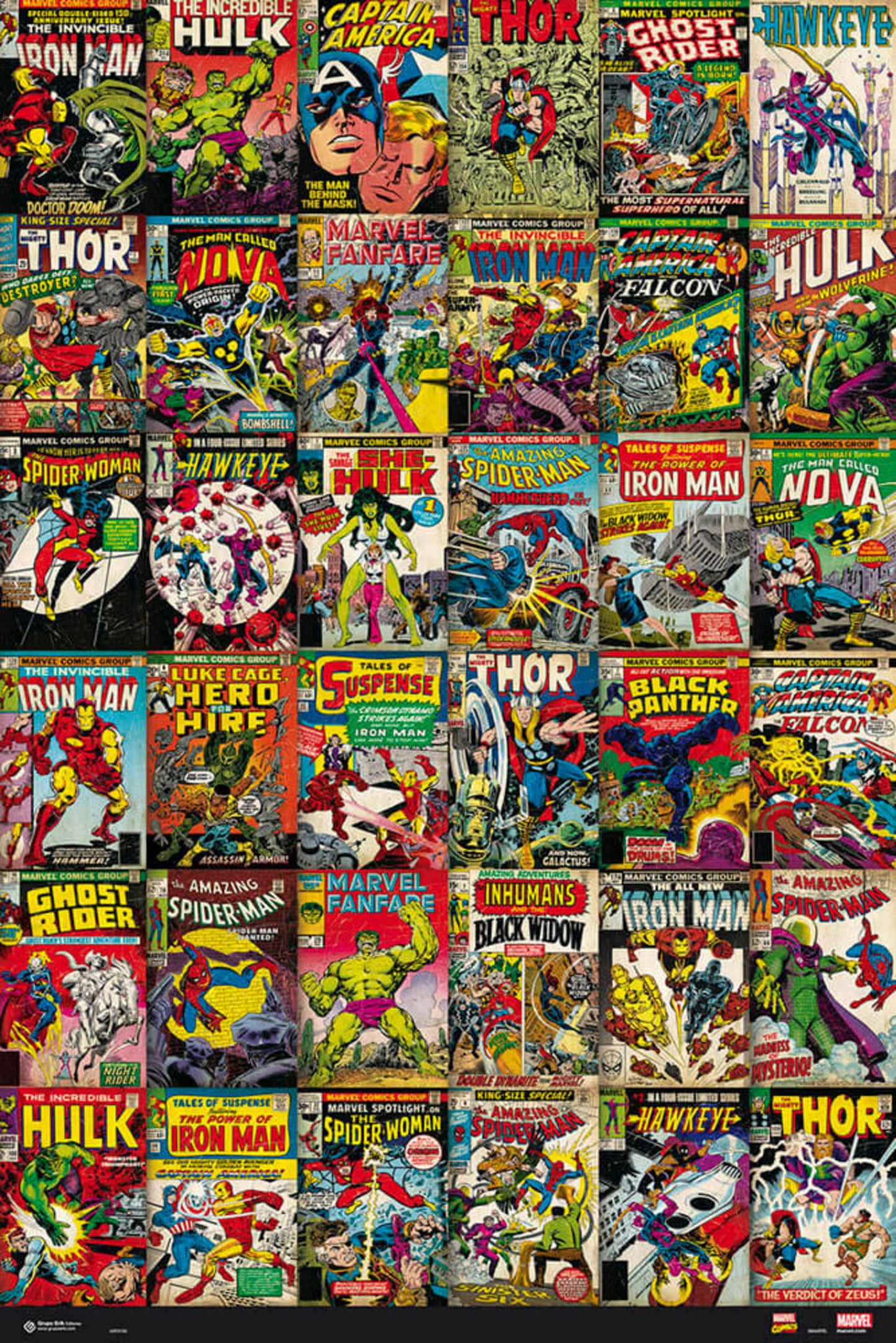 Poster Marvel Comics - Classic Covers 61x91,5cm