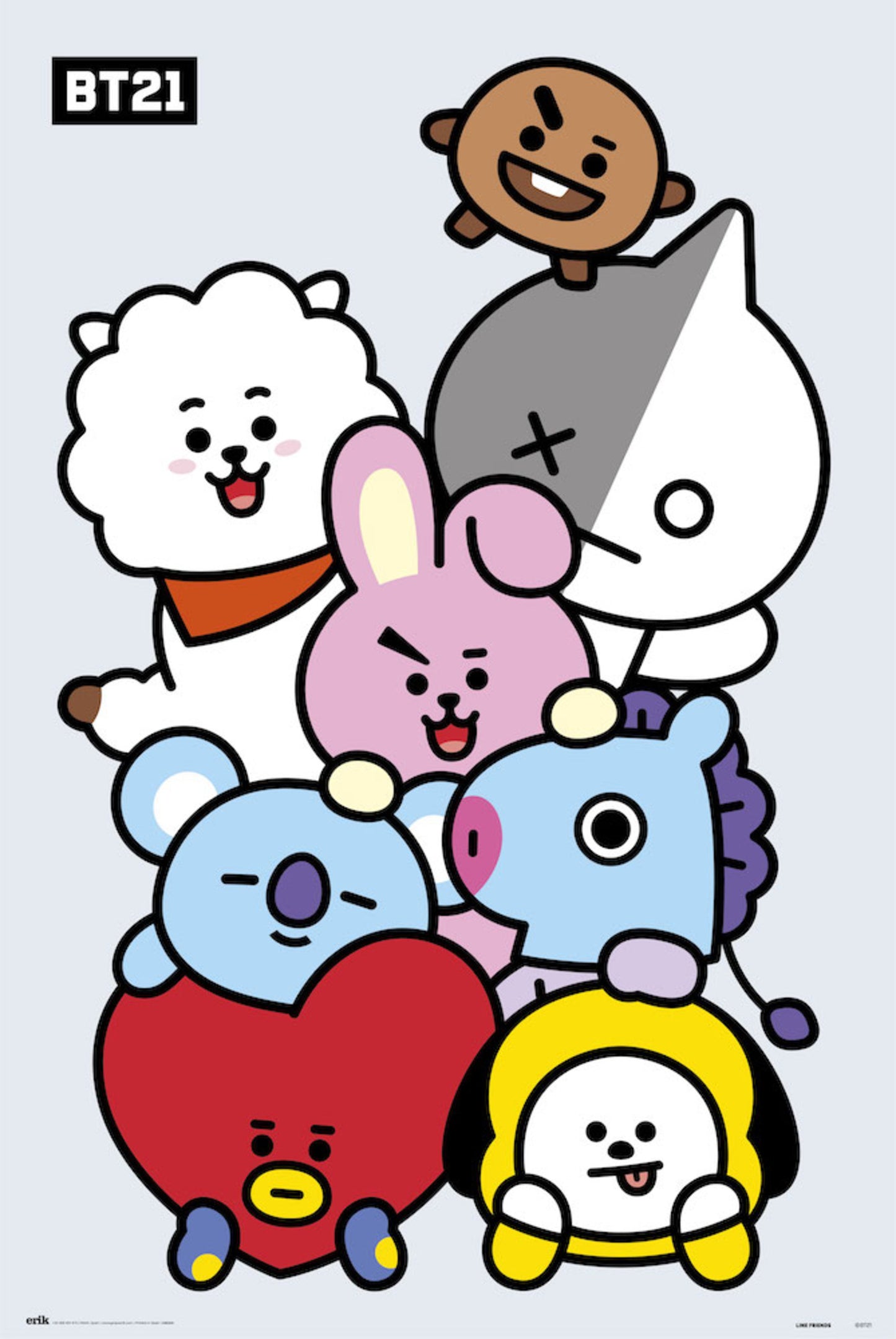 Poster BT21 - Characters 61x91,5cm