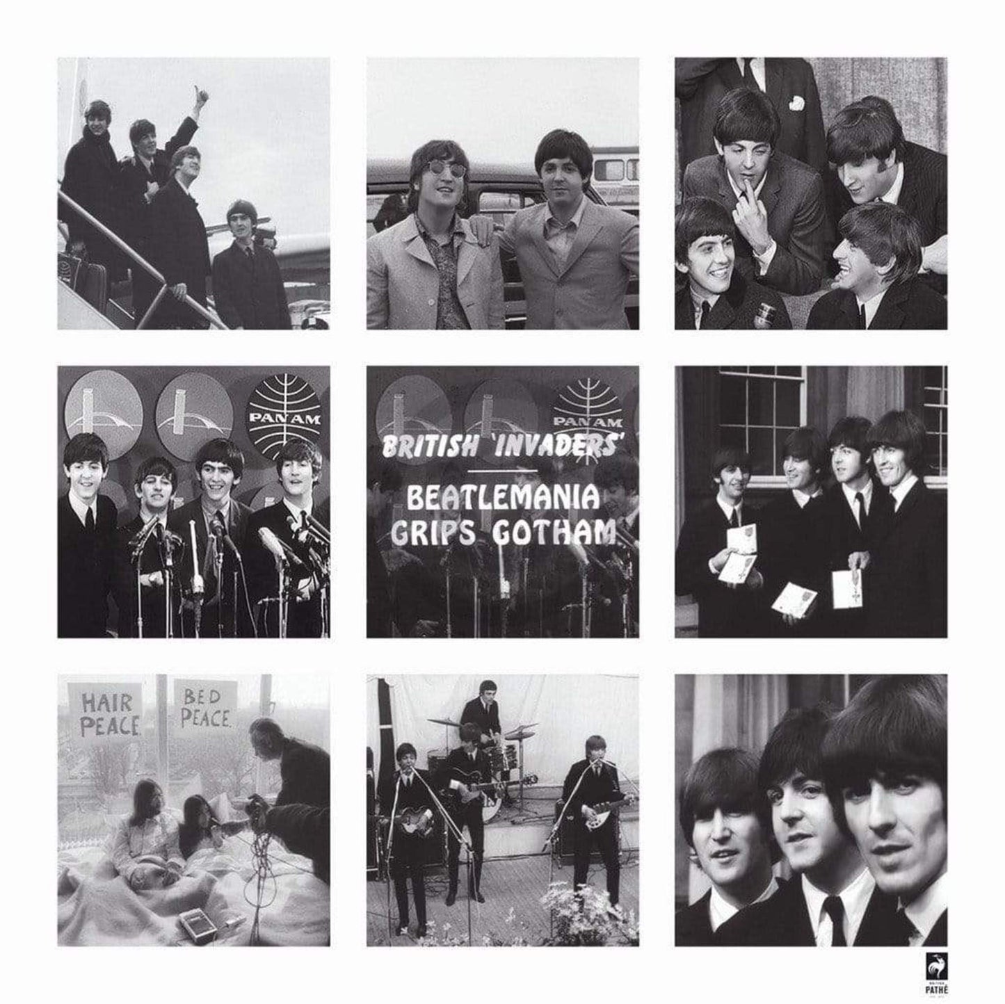 British Pathe - Beatlemania Grips Gotham Affiche Art 70x70cm