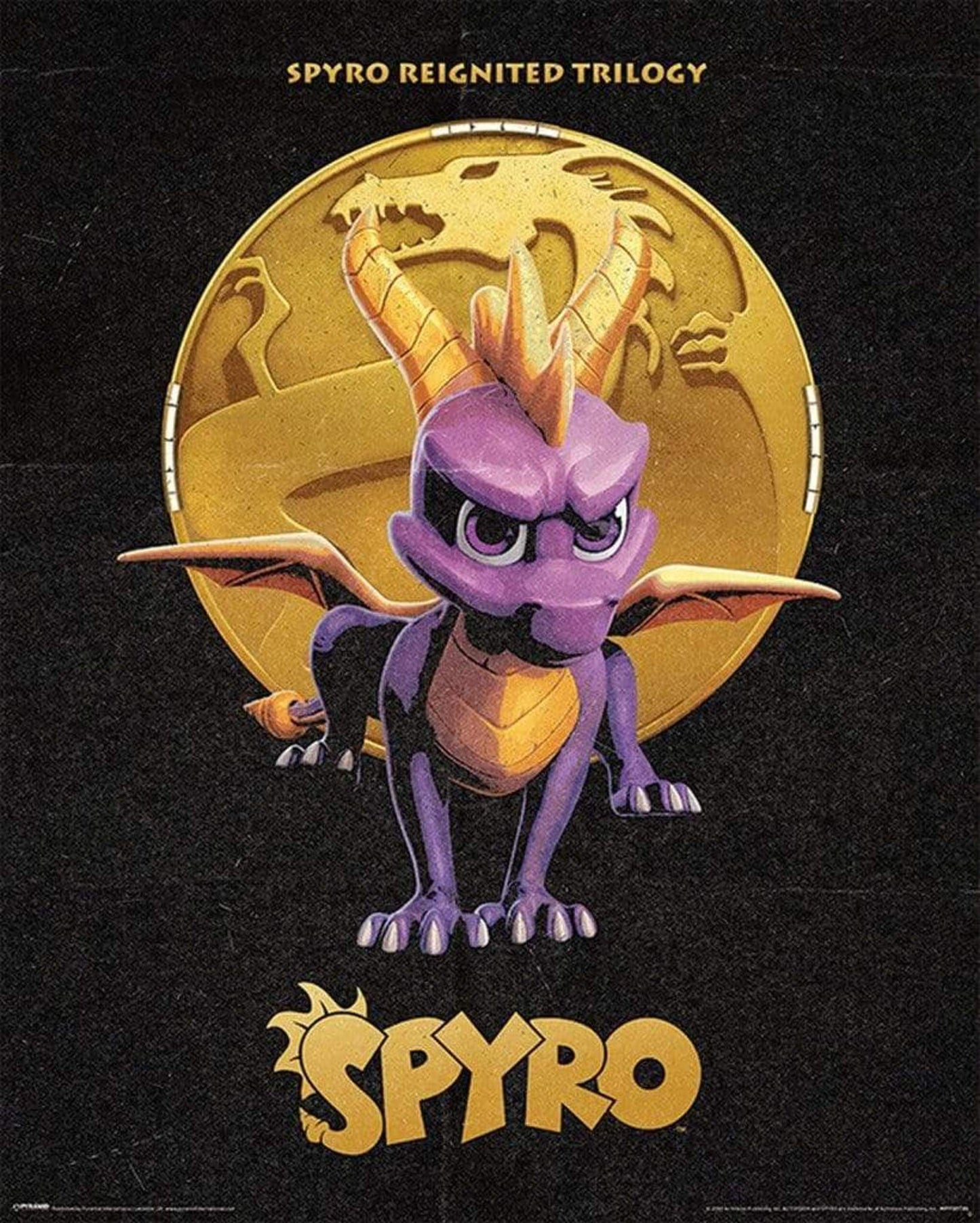 Poster Spyro - Golden Dragon 40x50cm