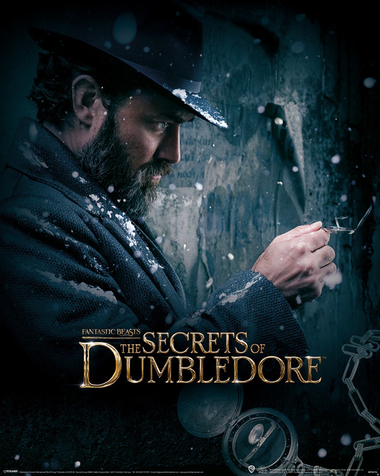 Affiche Art Fantastic Beasts - The Secrets of Dumbledore Dumbledore Watch 40x50cm