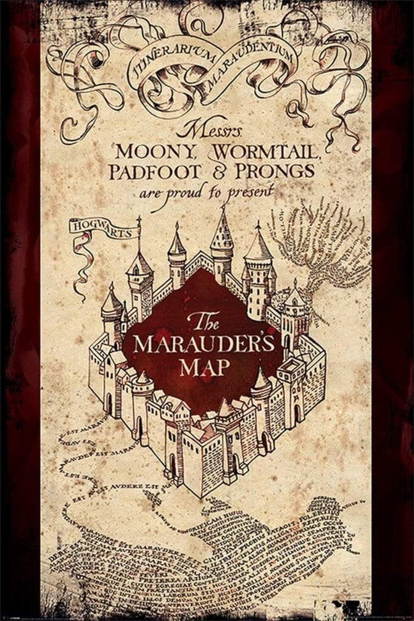 Poster Harry Potter - The Marauders Map 61x91,5cm
