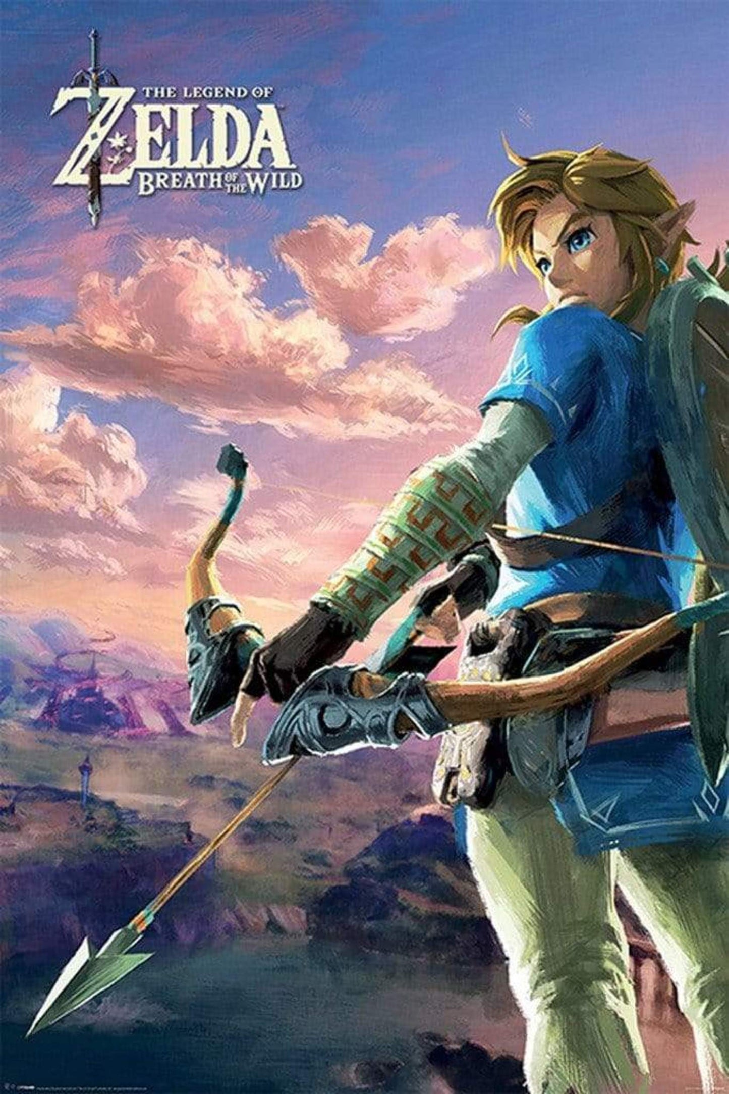 Poster The Legend of Zelda - Breath of the Wild Hyrule Scene Landscape 61x91,5cm