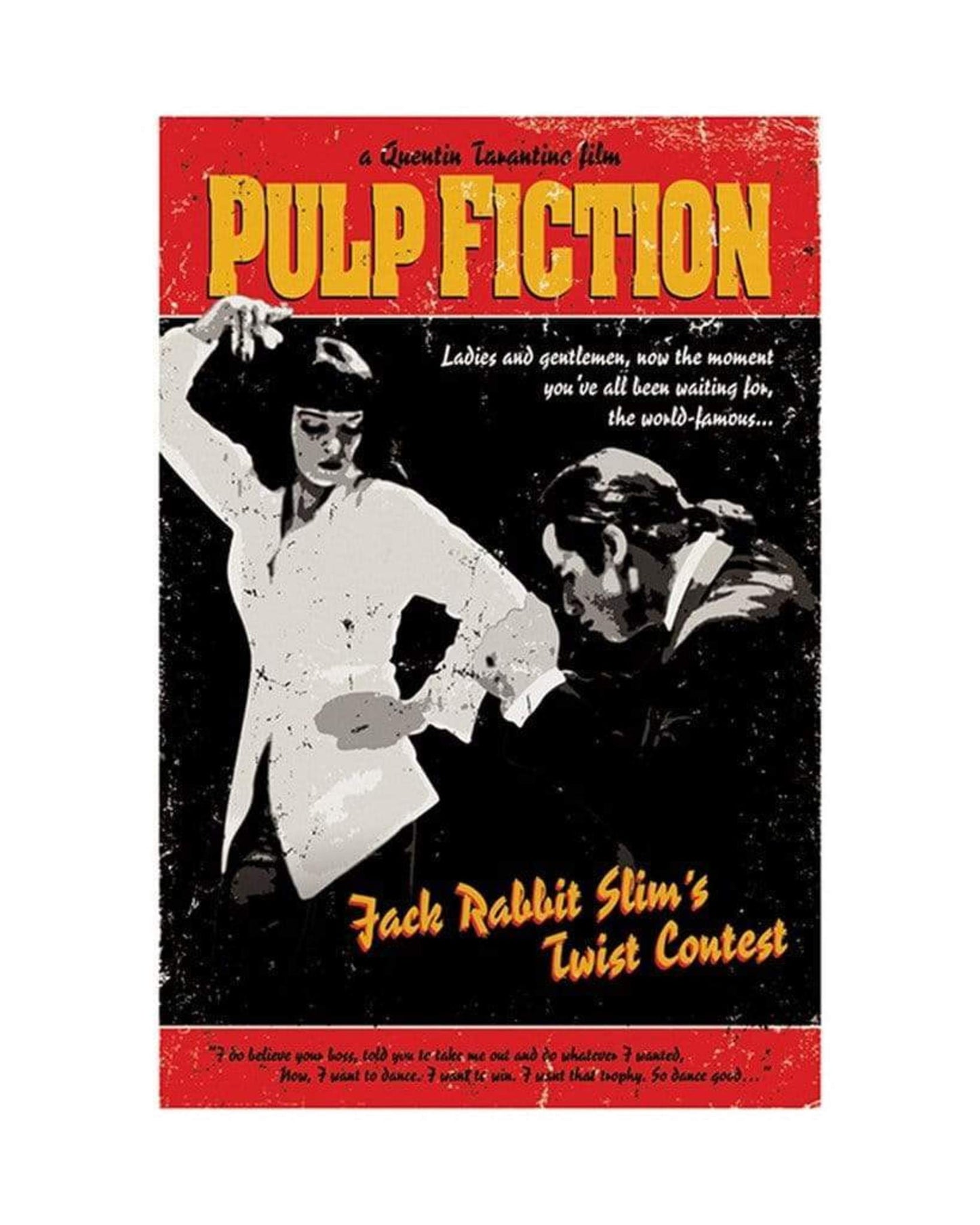 Affiche Art Pulp Fiction - Twist Contest 40x50cm