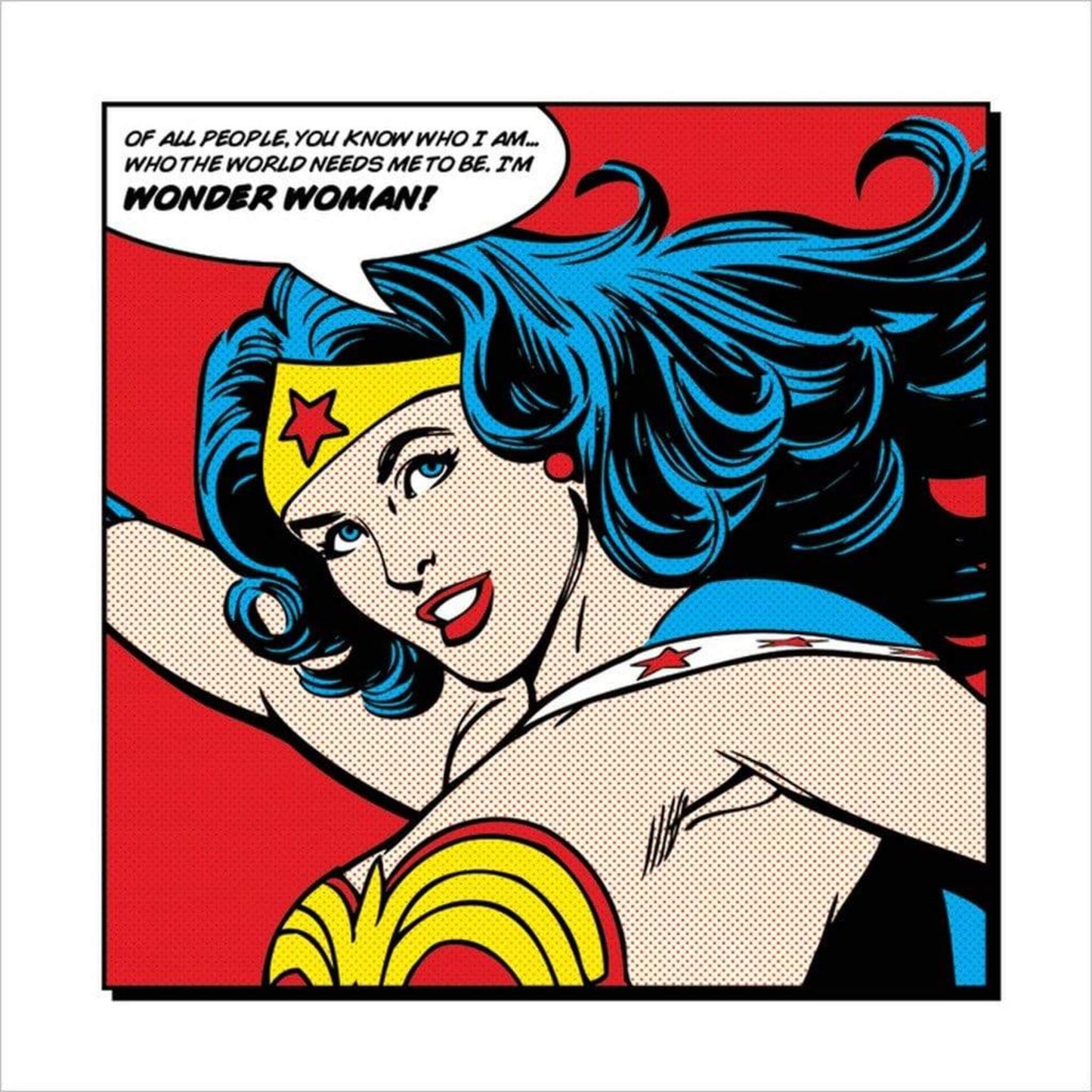 Affiche Art Wonder Woman - of all People 40x40cm