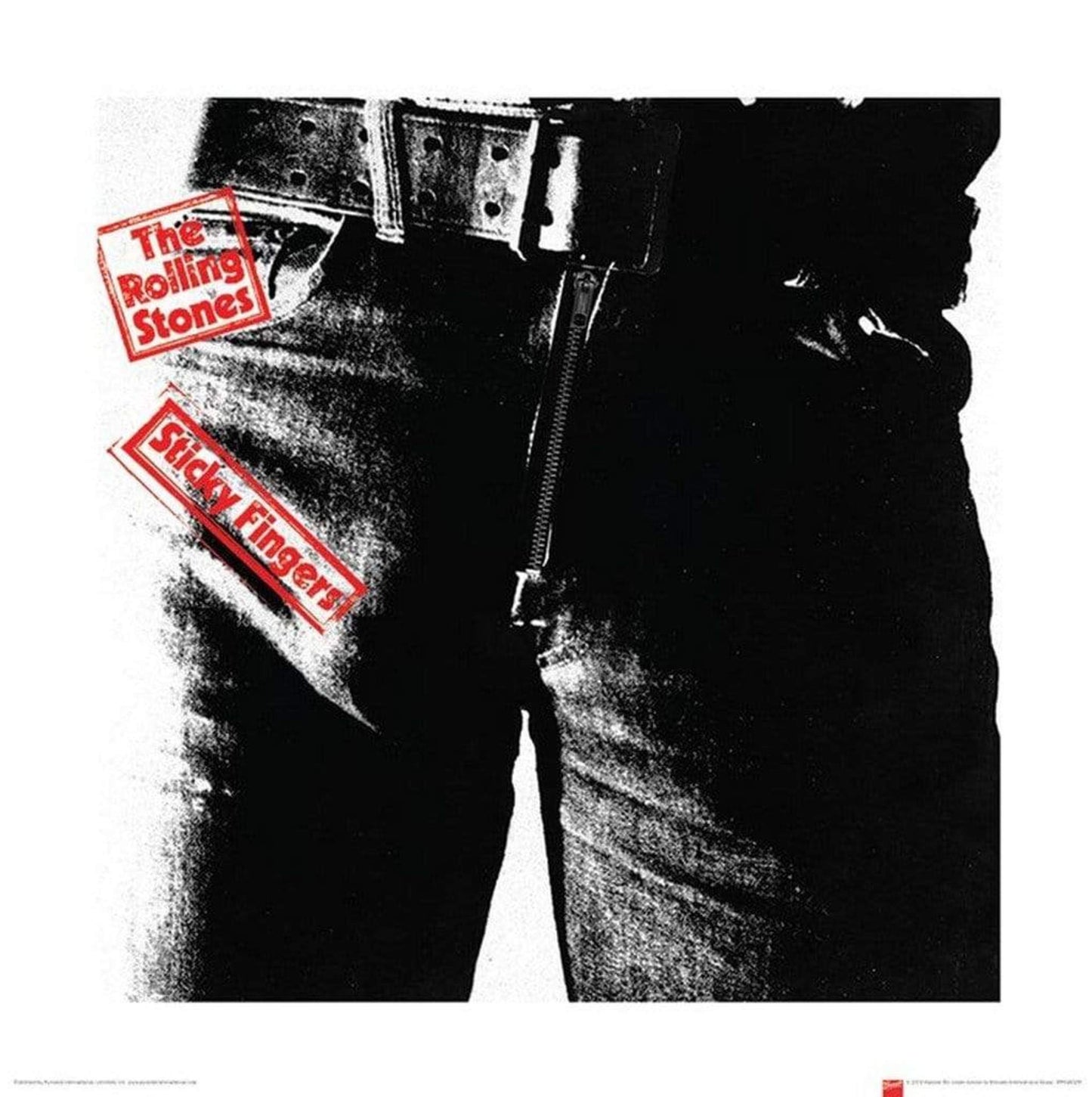 Affiche Art The Rolling Stones - Sticky Fingers 40x40cm