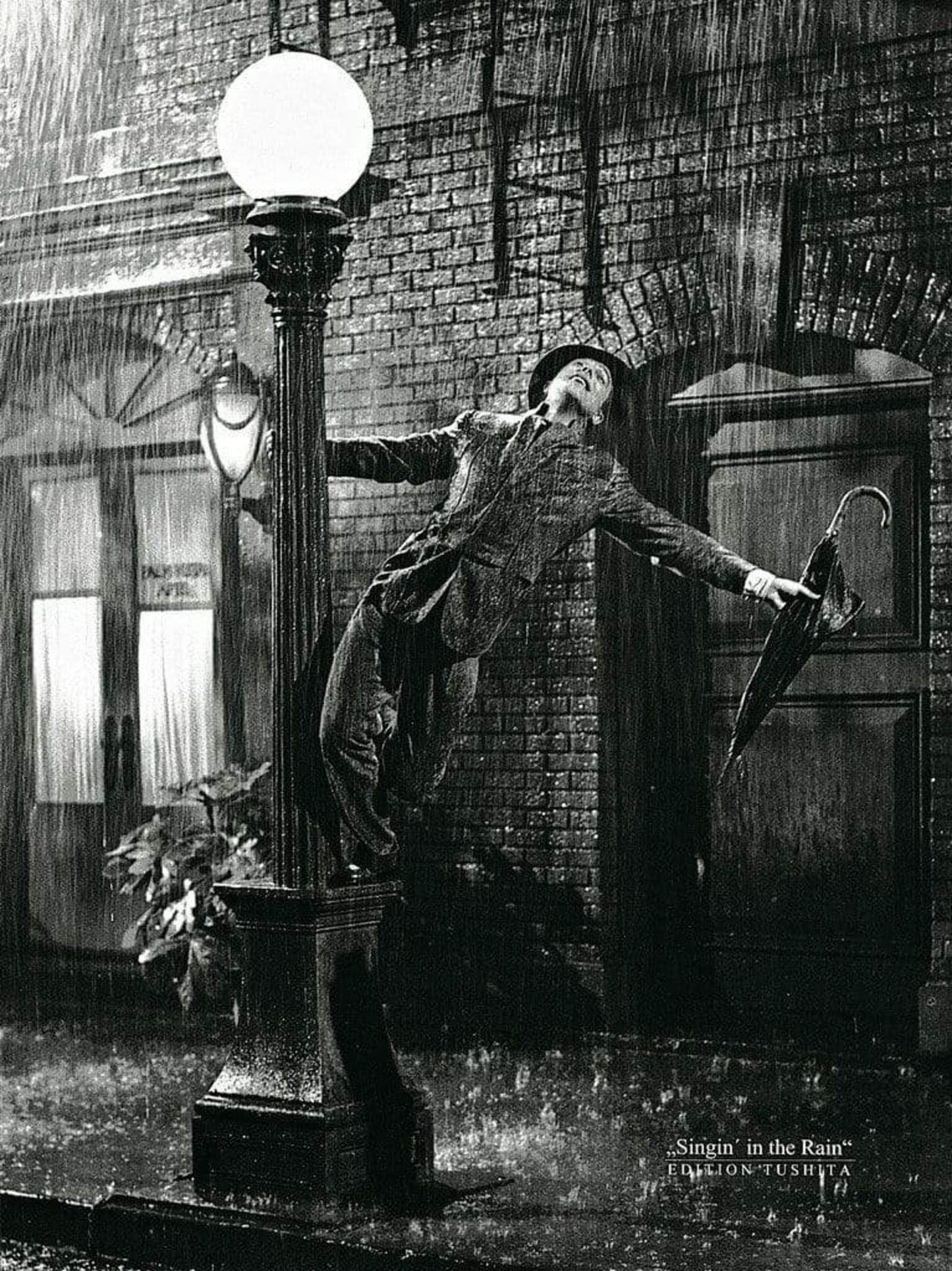 Affiche Art Liby - Gene Kelly singing in the Rain 50x70cm