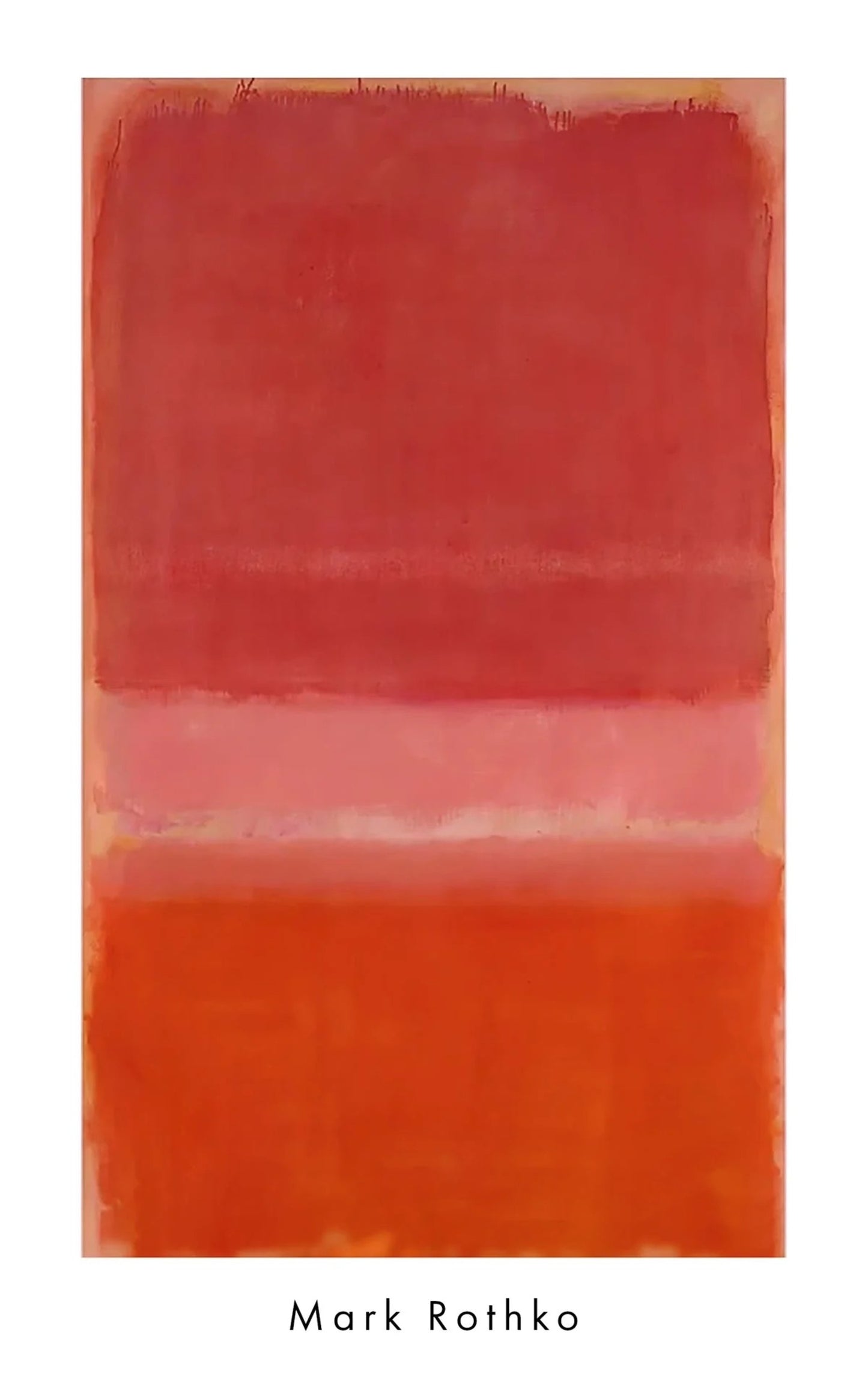 Affiche Art Mark Rothko Untitles Red 1956 56x89cm