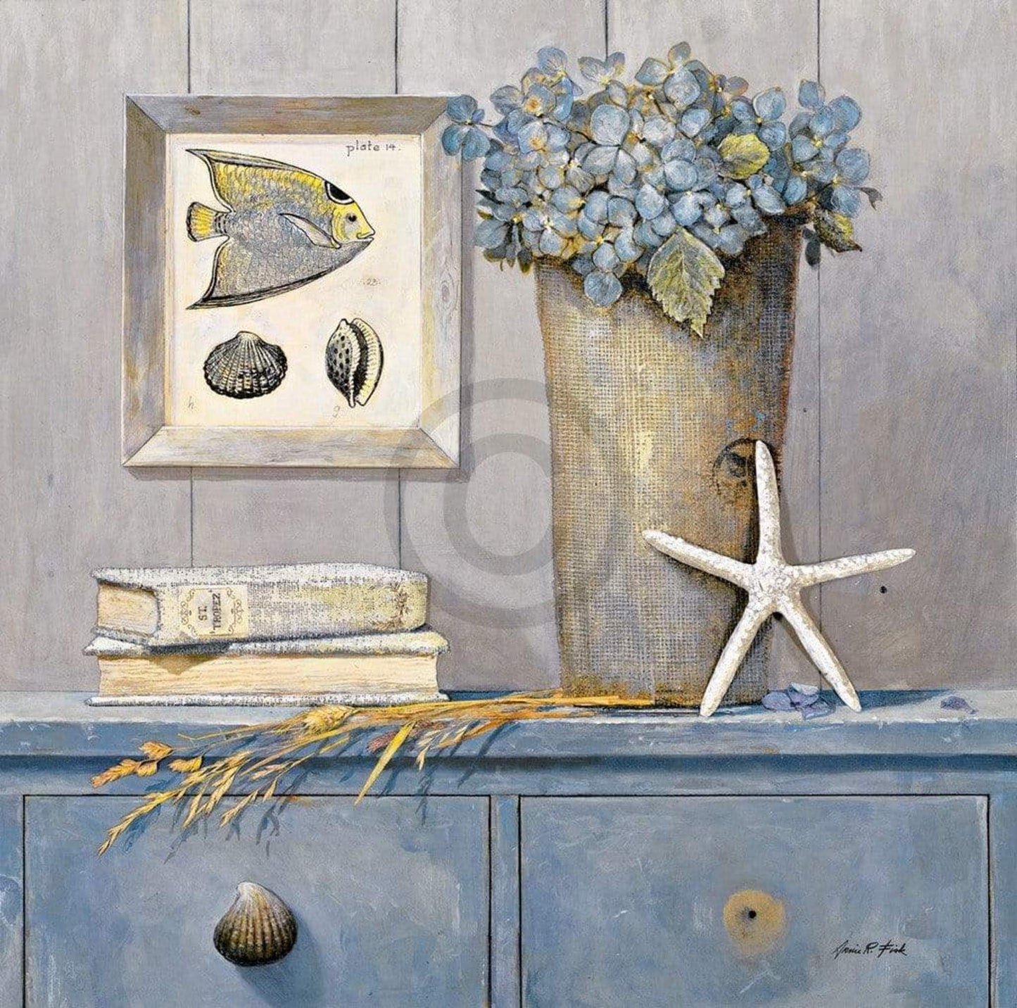 Affiche Art Arnie Fisk - St. Tropez Botanical 50x50cm