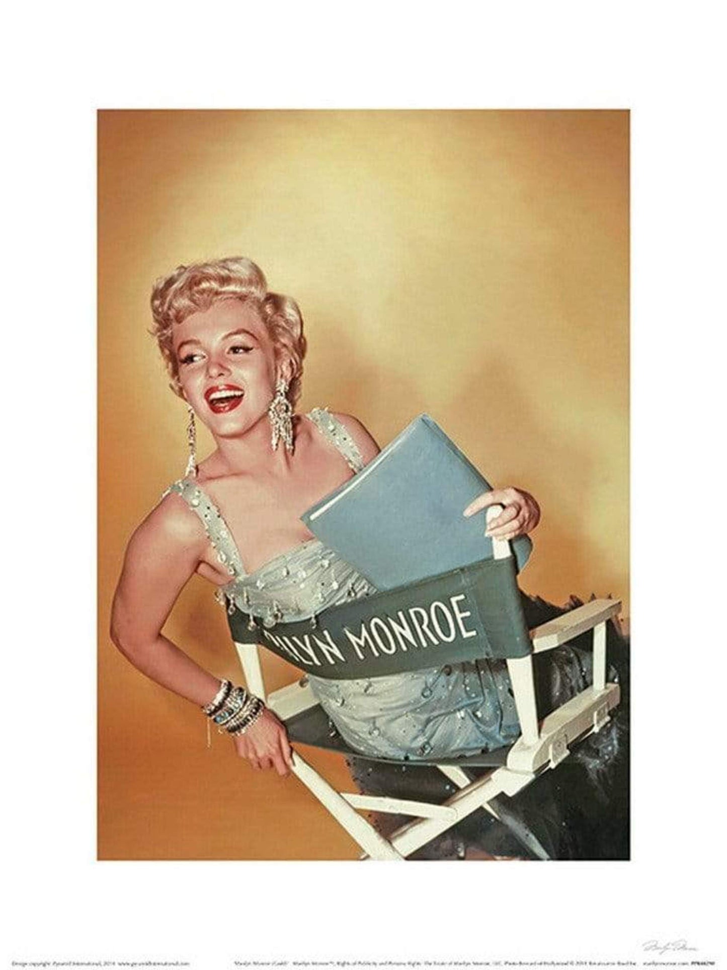 Marilyn Monroe - Gold Affiche Art 30x40cm