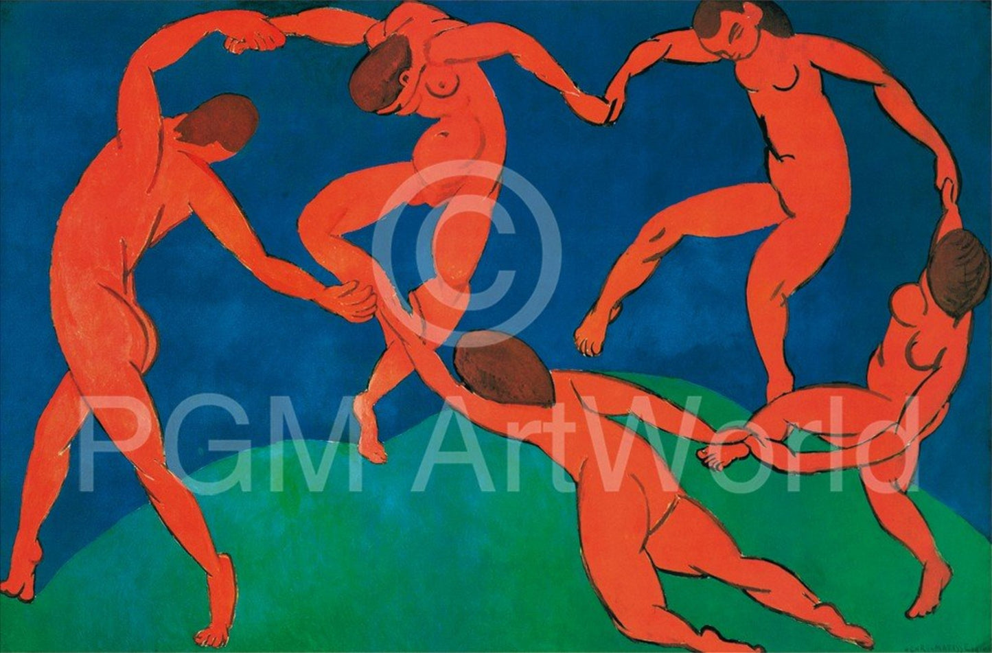 Affiche Art Henri Matisse - The Dance 100x70cm