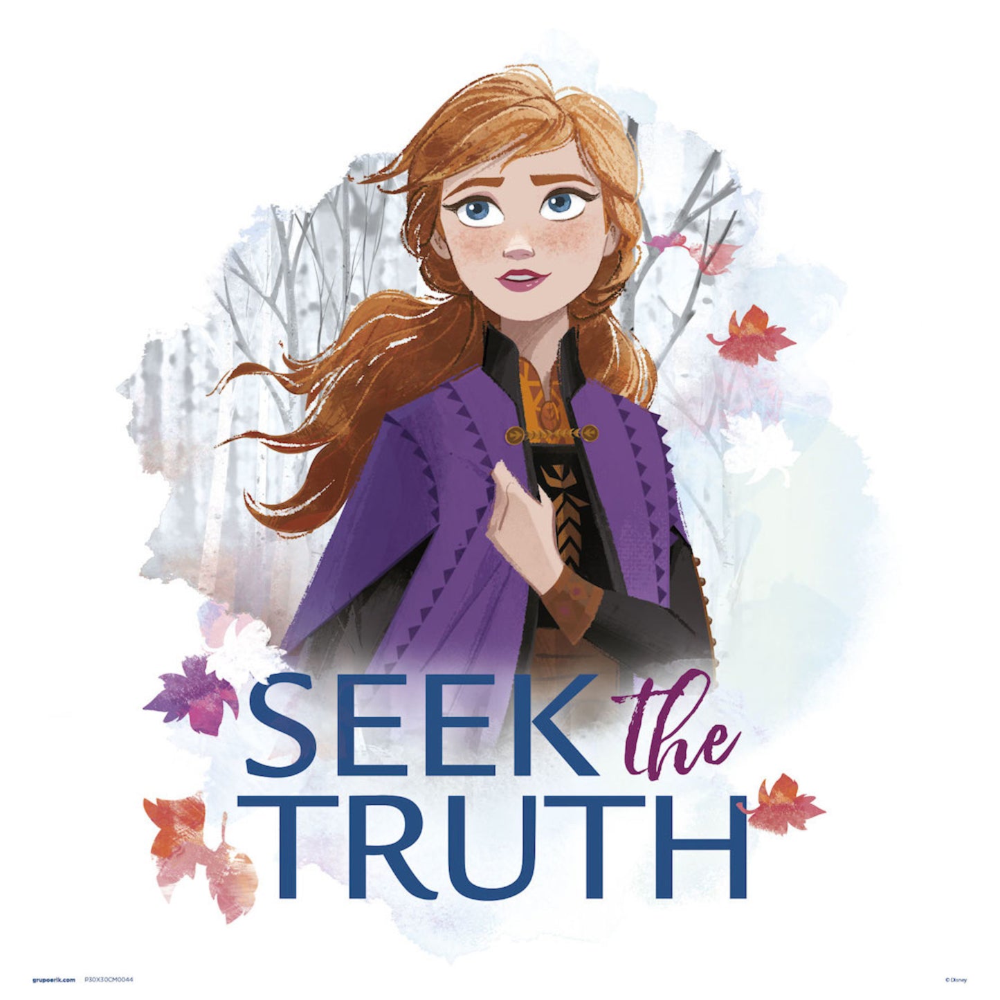Affiche Art Frozen - Find Your Strength 30x30cm