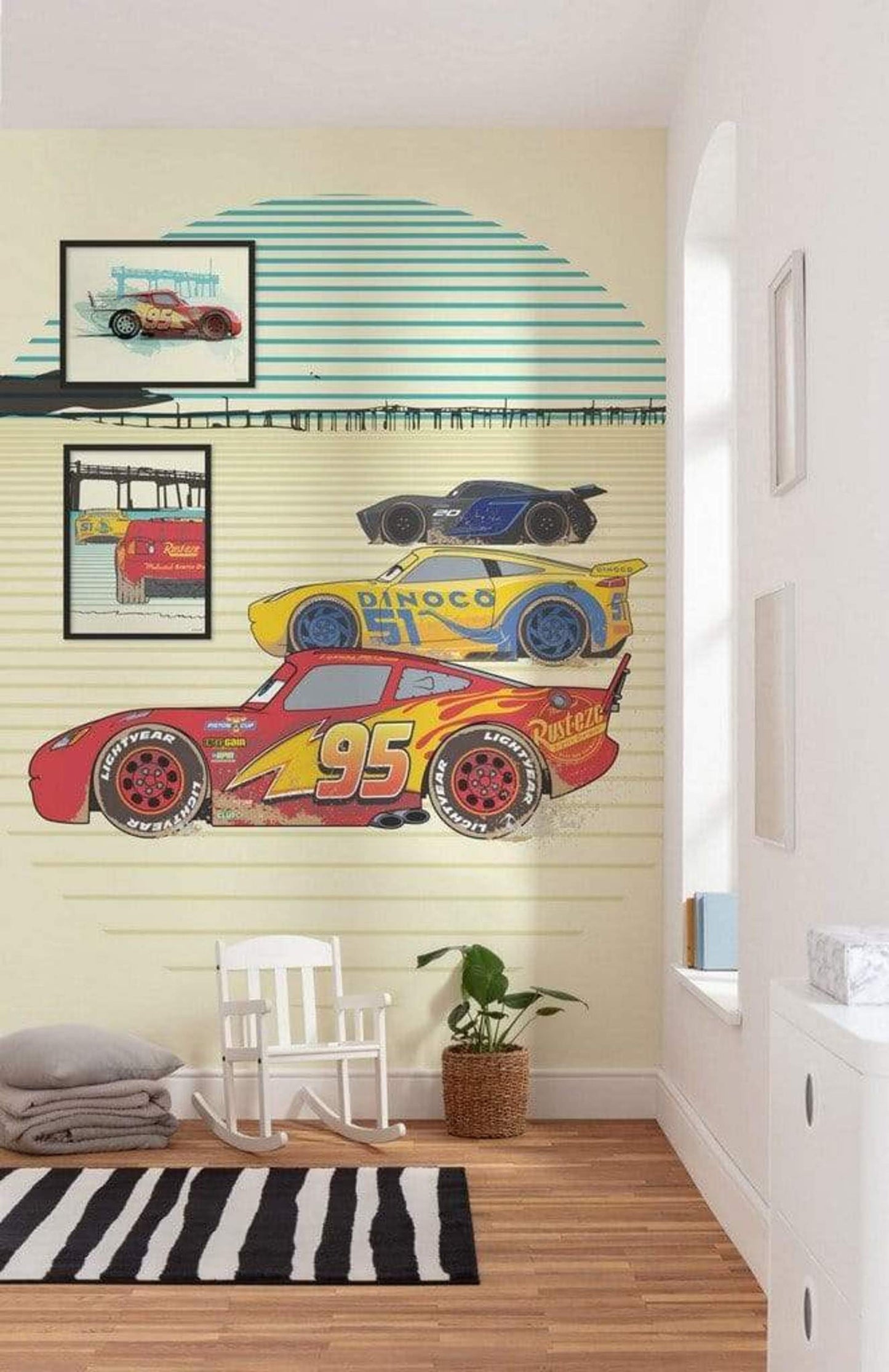 Affiche Art Cars - Lightning McQueen - 50x40cm
