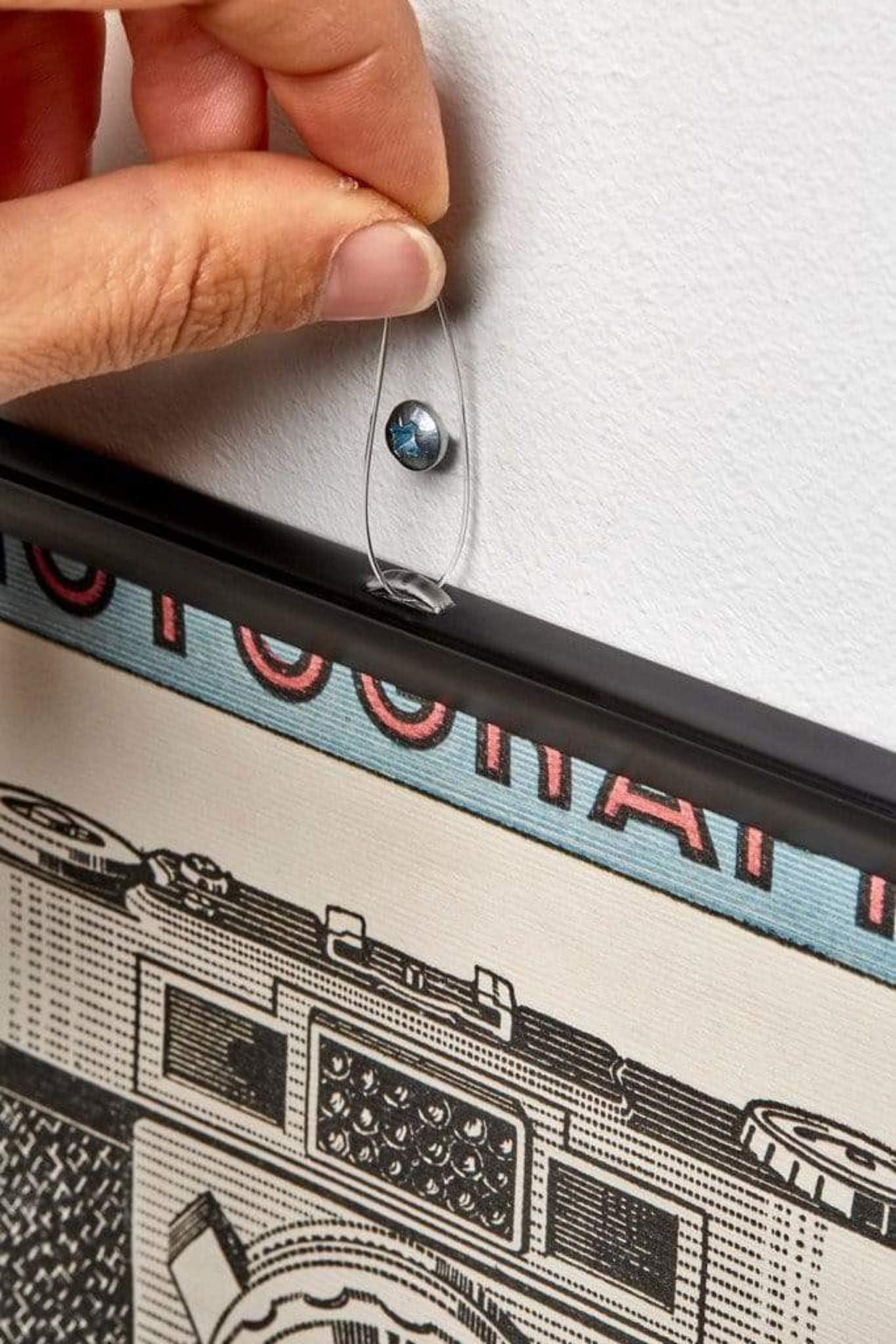 Baguettes de Suspension 93 cm Noir - Crochet de suspension