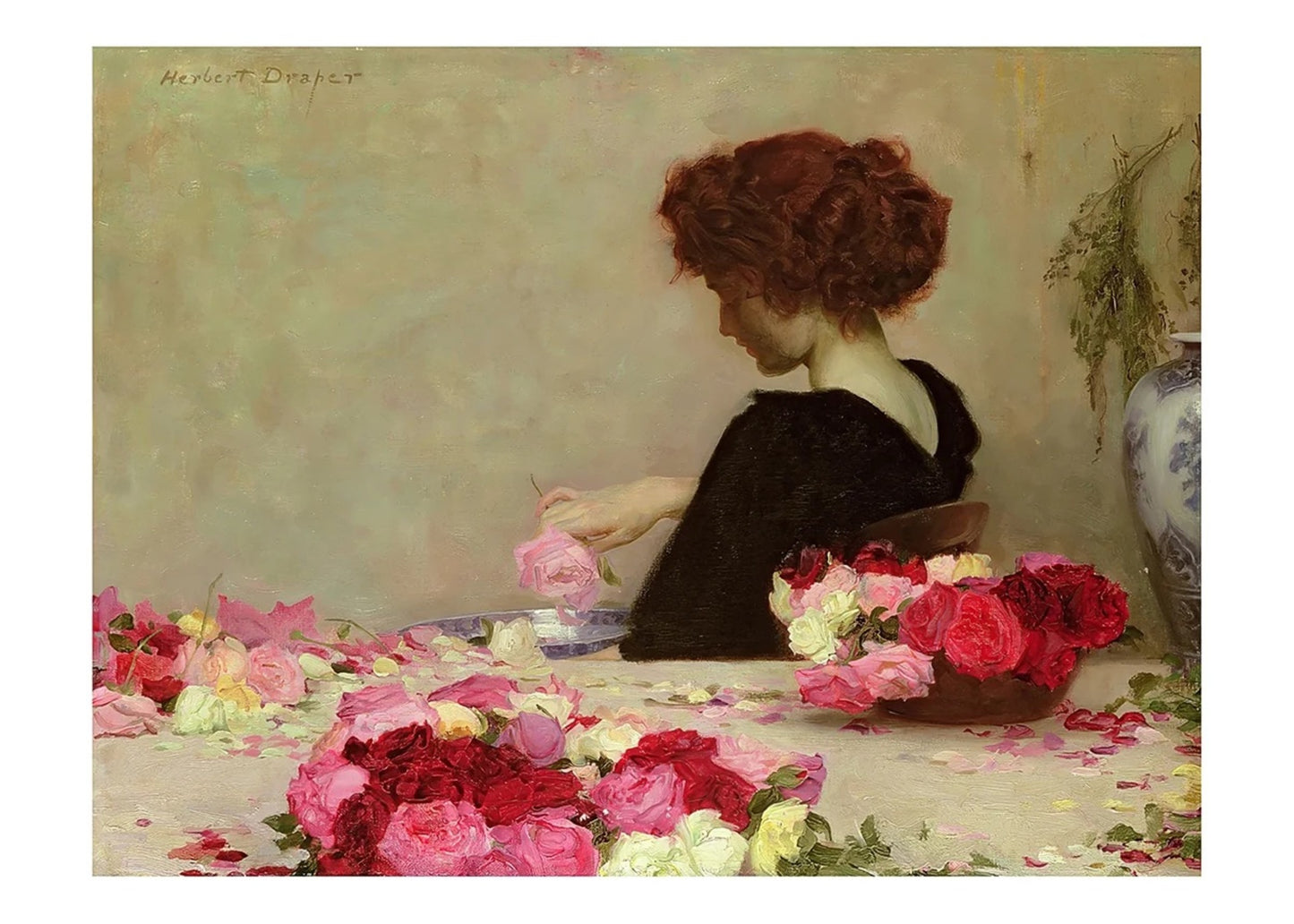 Affiche Art Herbert James Draper - Pot Pourri 70x50cm