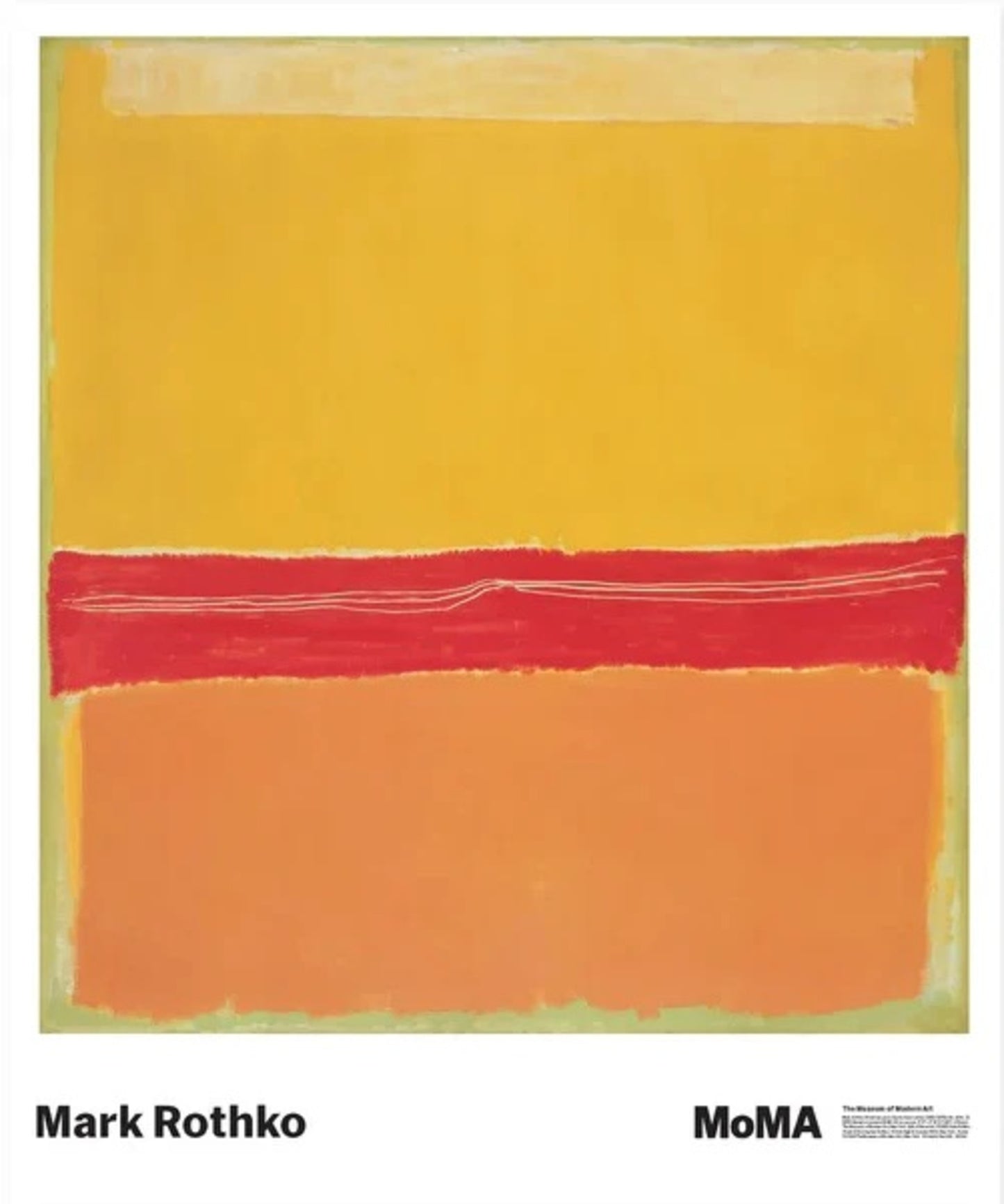 Affiche Art Mark Rothko - No. 5 / No. 22 73,5x89cm