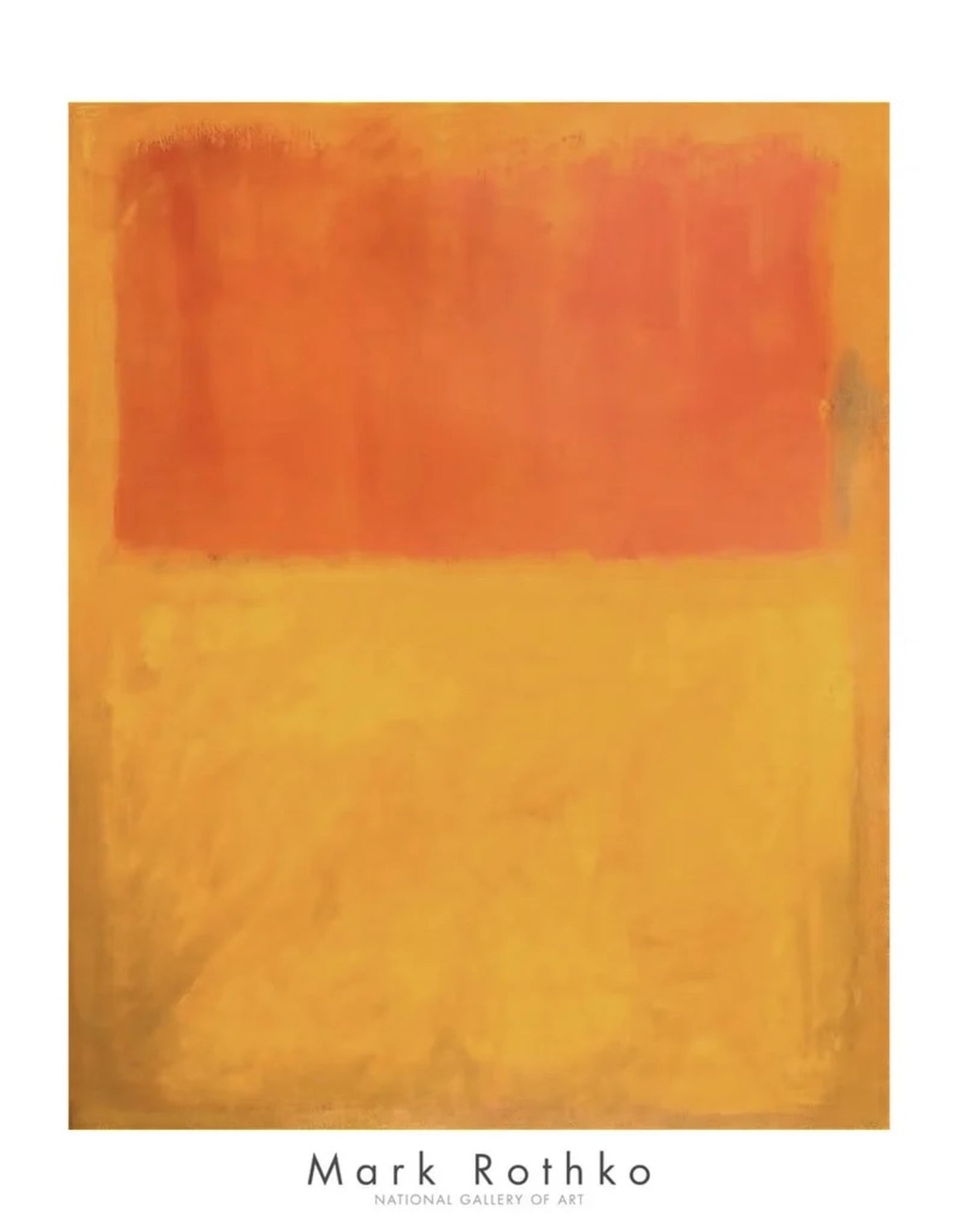 Affiche Art Mark Rothko - Orange and Tan - 1954 71x91cm