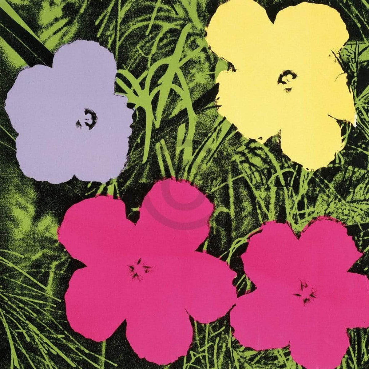 Affiche Art Andy Warhol - Flowers C. 1964 60x60cm