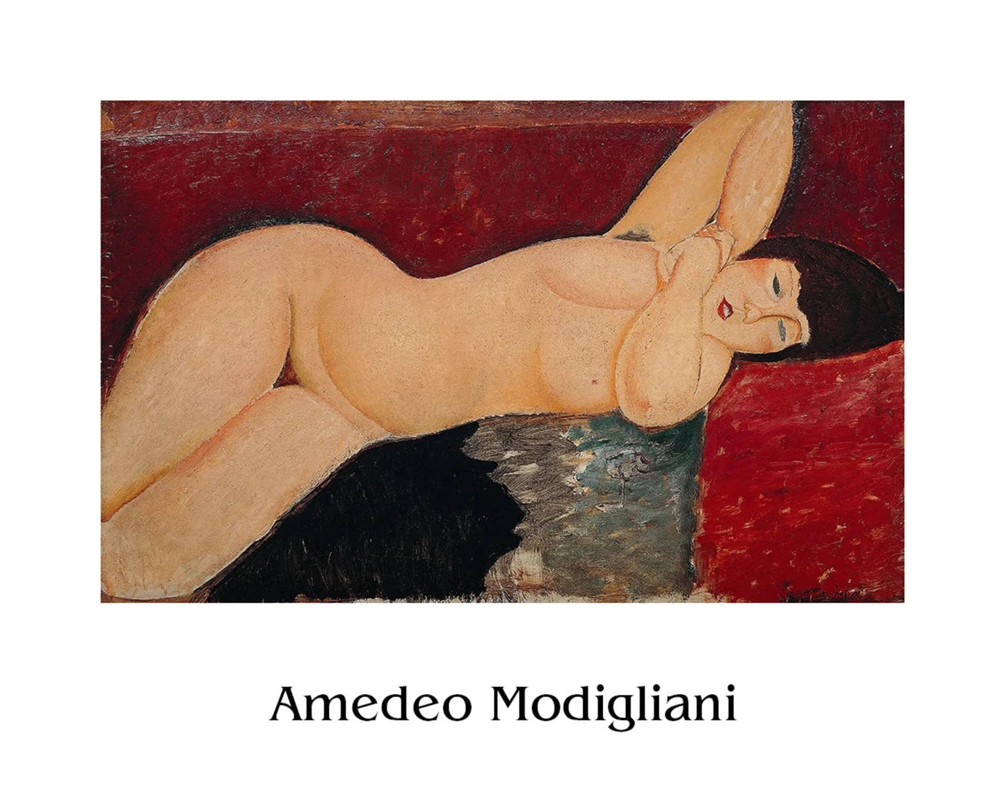 Affiche Art Amedeo Modigliani Liegender Akt ll 50x40cm