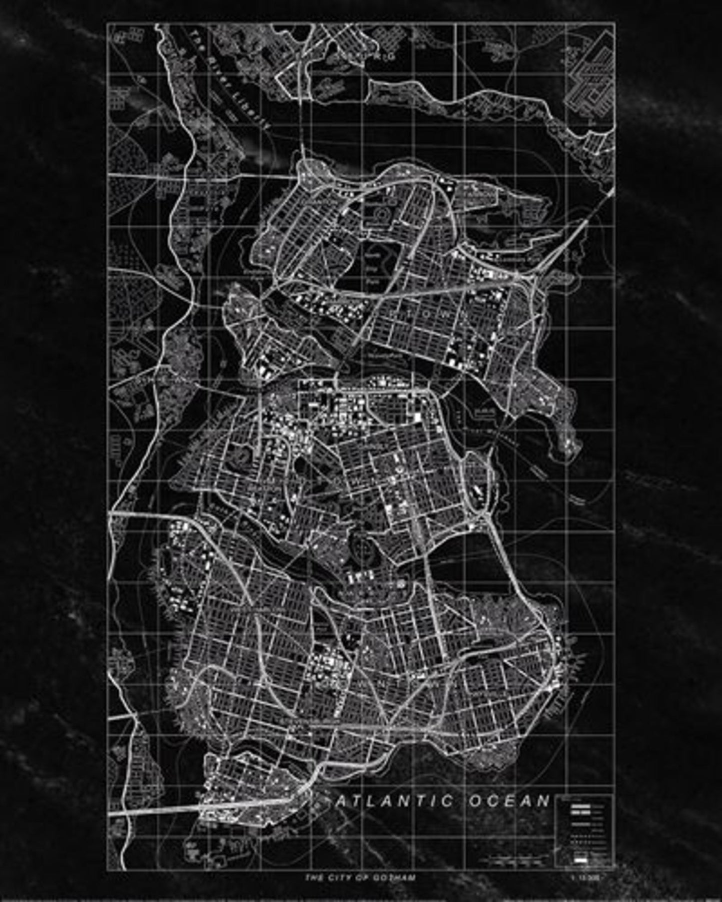 Affiche Art Batman - Gotham City 40x50cm