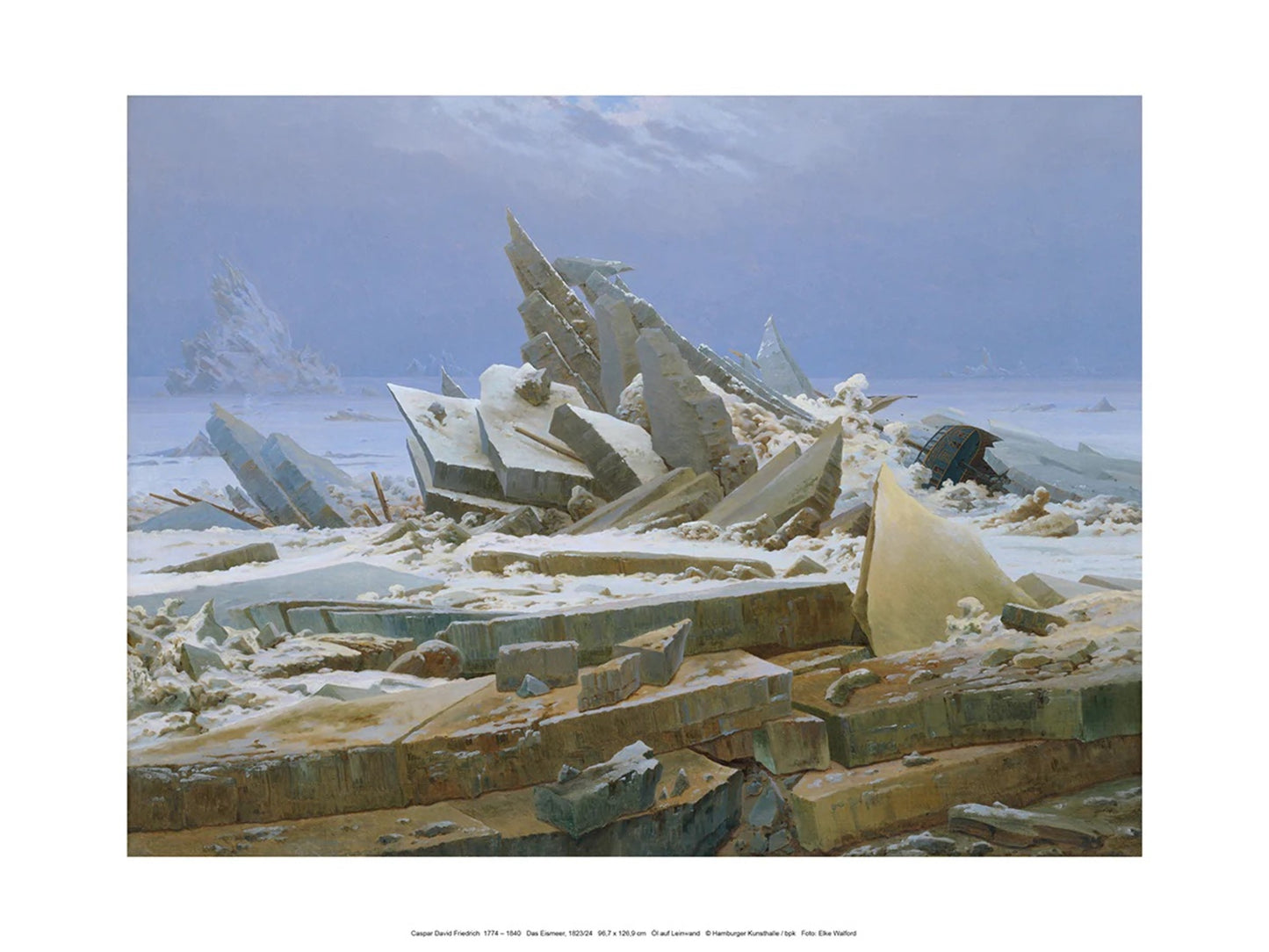 Affiche Art Caspar David Friedrich Das Eismeer 40x30cm