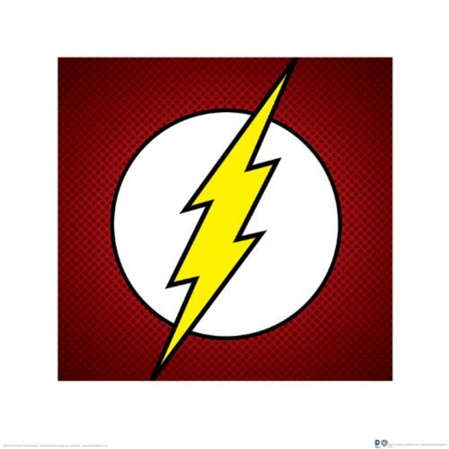 Affiche Art Dc Comics the Flash Symbol 40x40cm