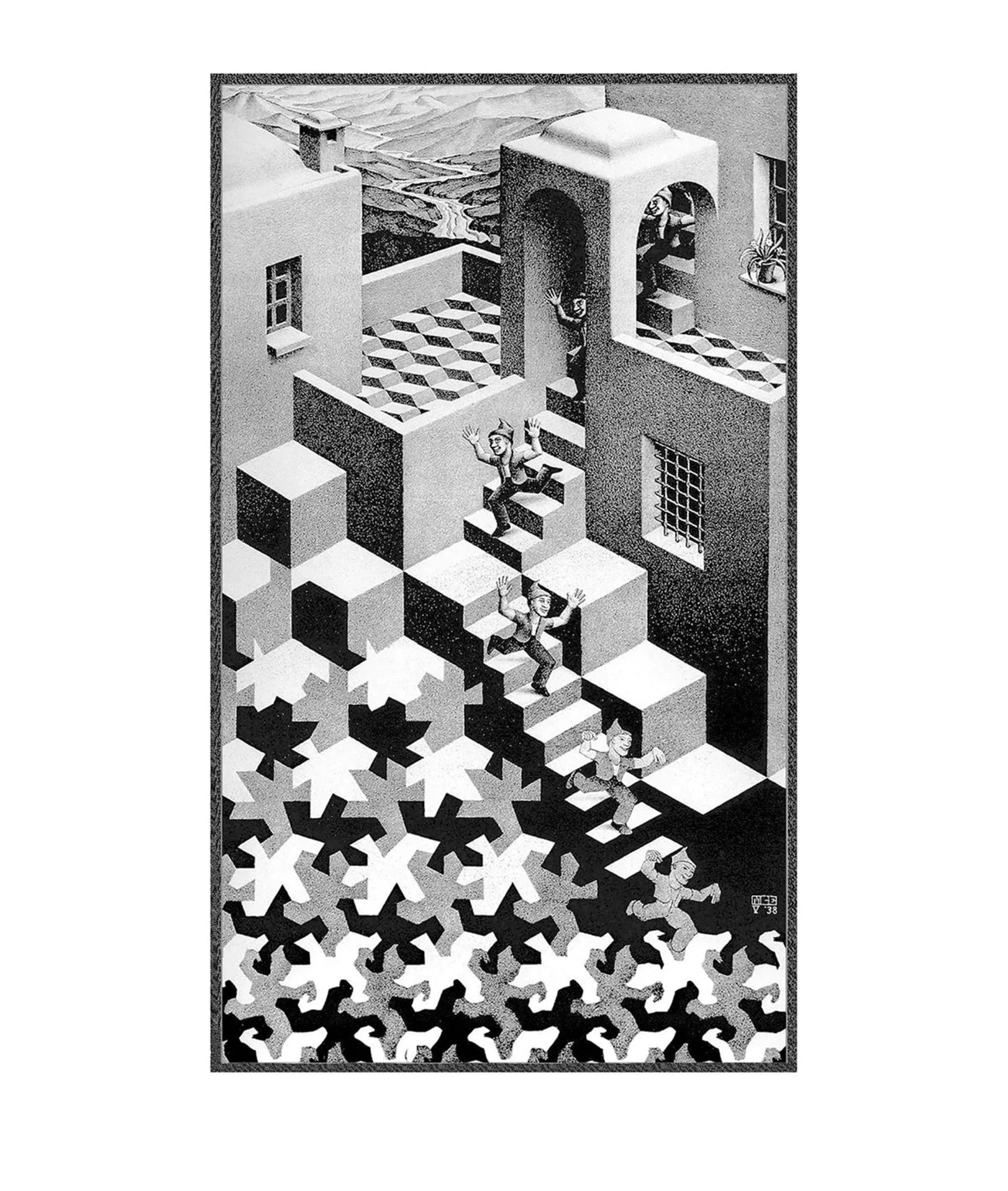 Affiche Art M.C. Escher Kreislauf 55x65cm