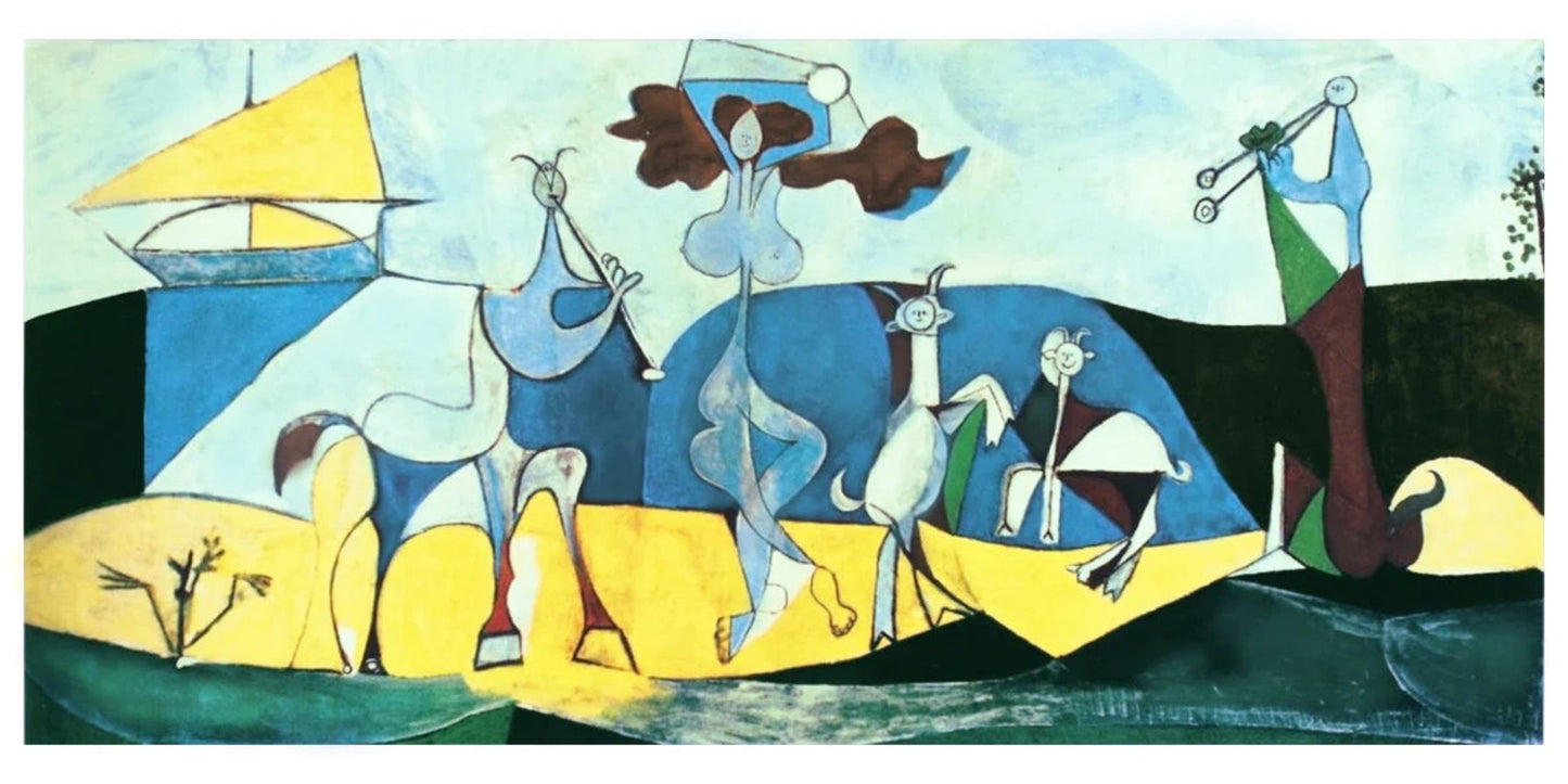 Affiche Art Pablo Picasso - La joie de Vivre 100x50cm