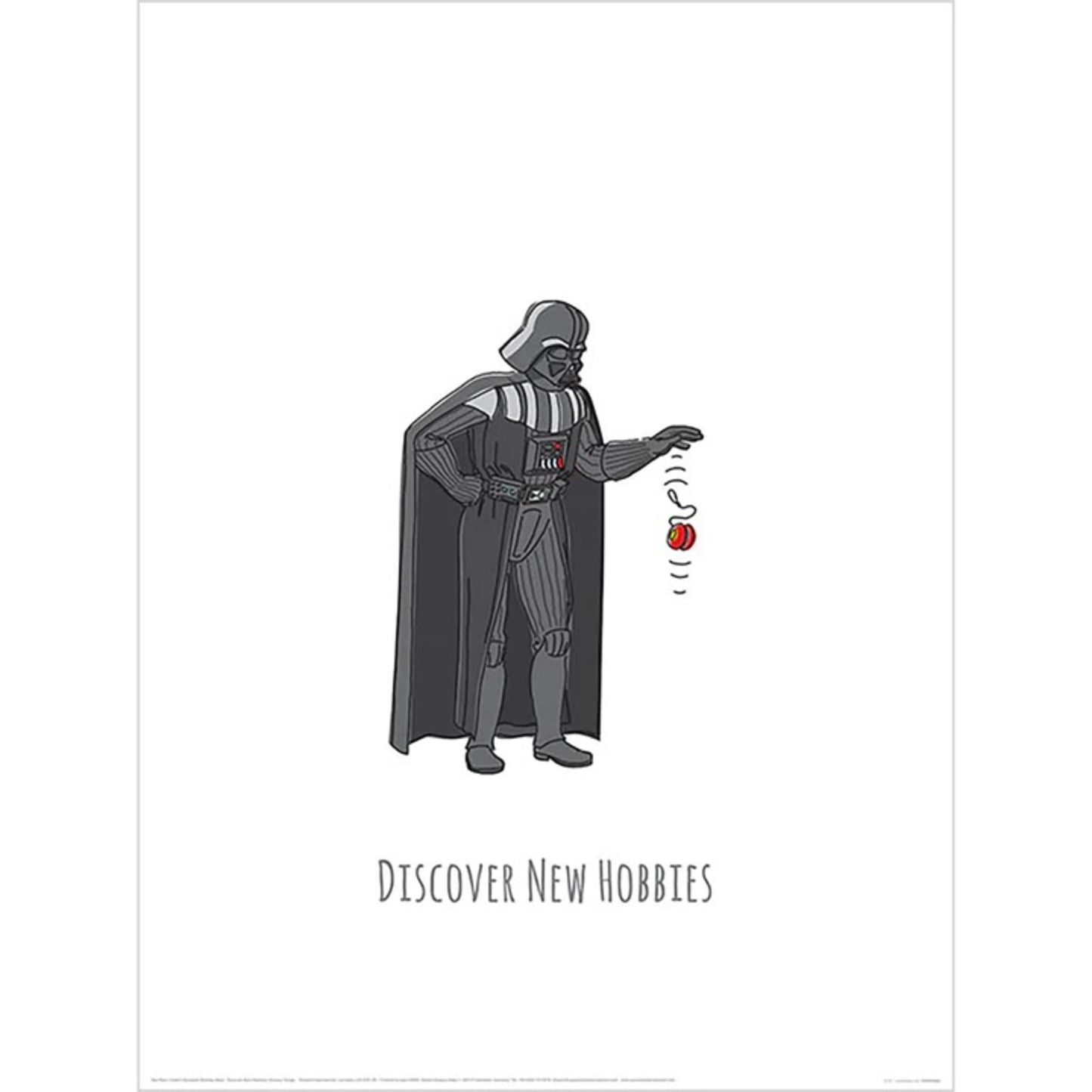Affiche Art Star Wars - Vaders Boredom Busting Ideas Discover New Hobbies 30x40cm