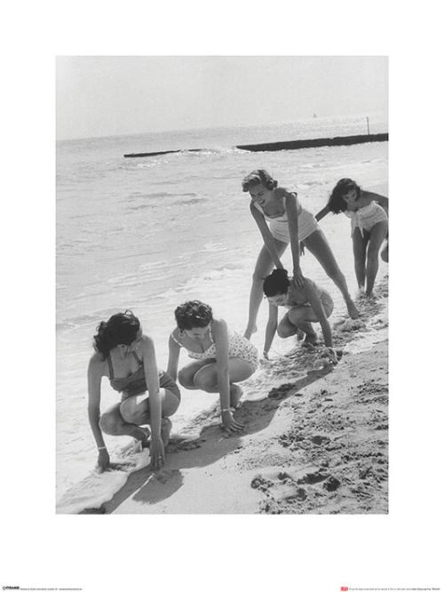 Affiche Art Time Life - Models Playing Leap Frog 60x80cm