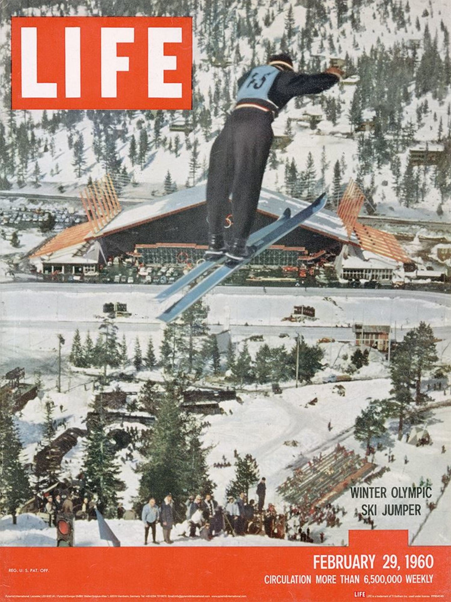 Affiche Art Time Life Olympic Ski Jumper 30x40cm
