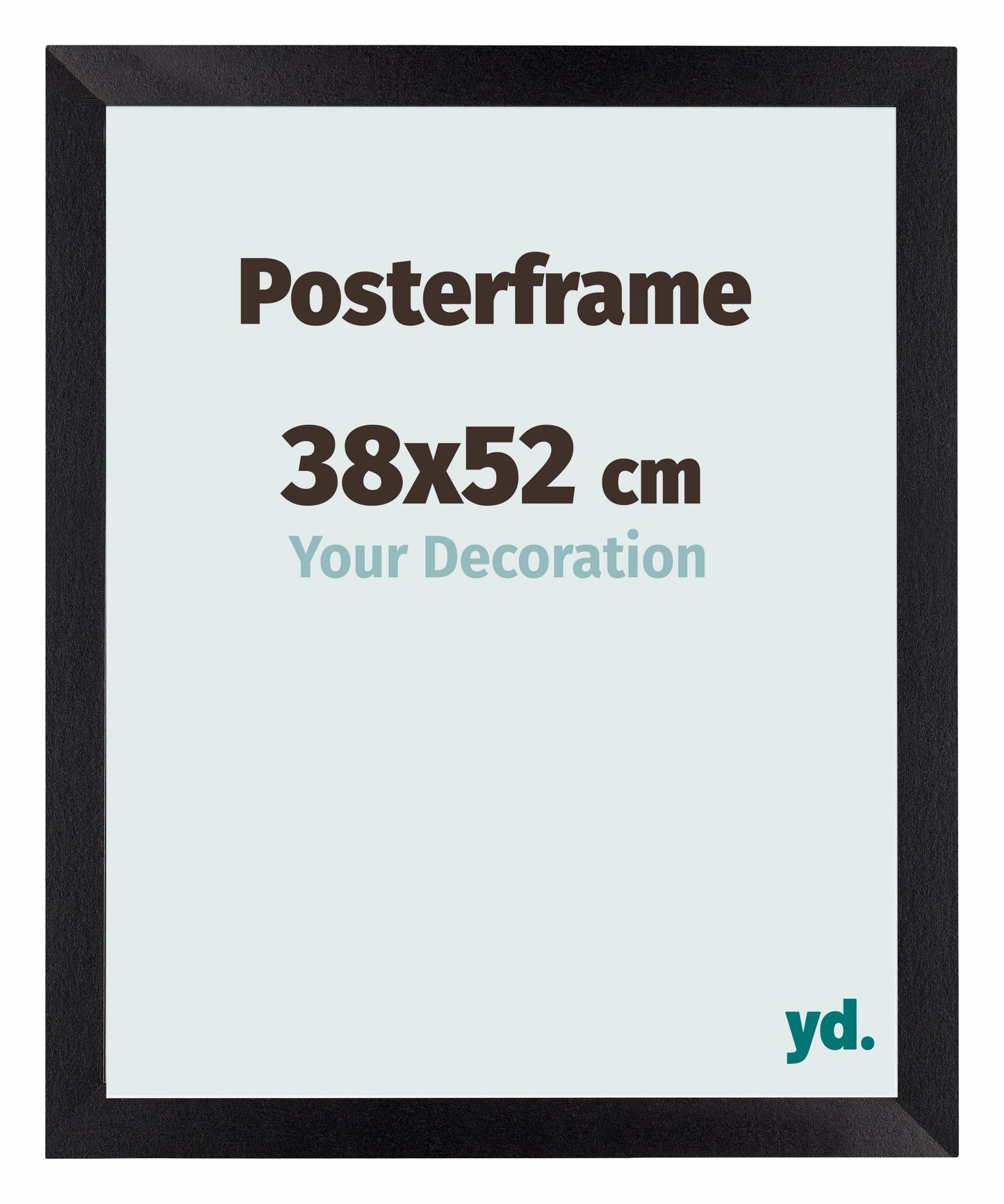 Cadre d'affiche 38x52cm Noir Mat MDF Parma