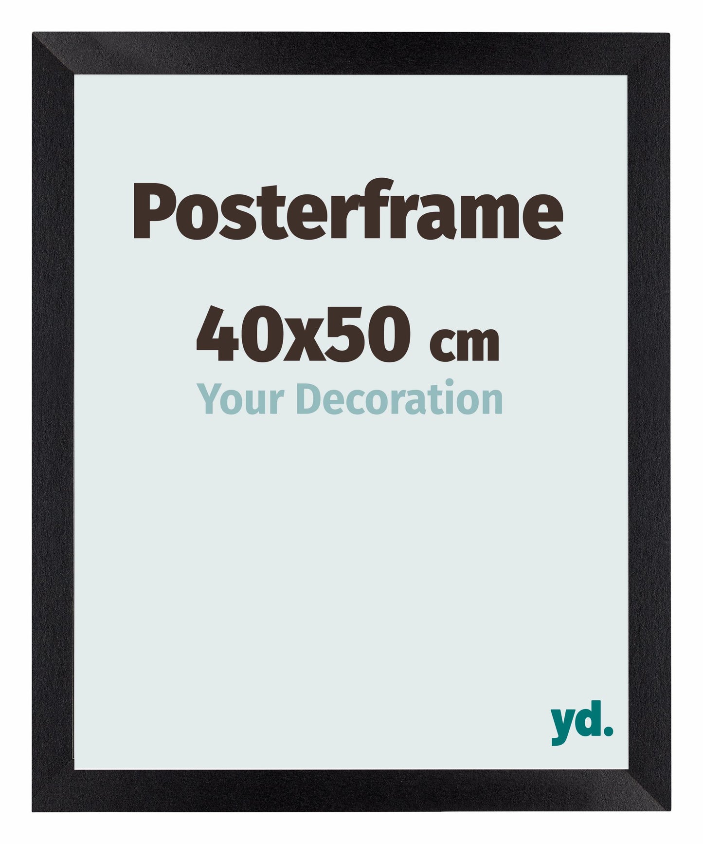 Cadre d'affiche 40x50cm Noir Mat MDF Parma