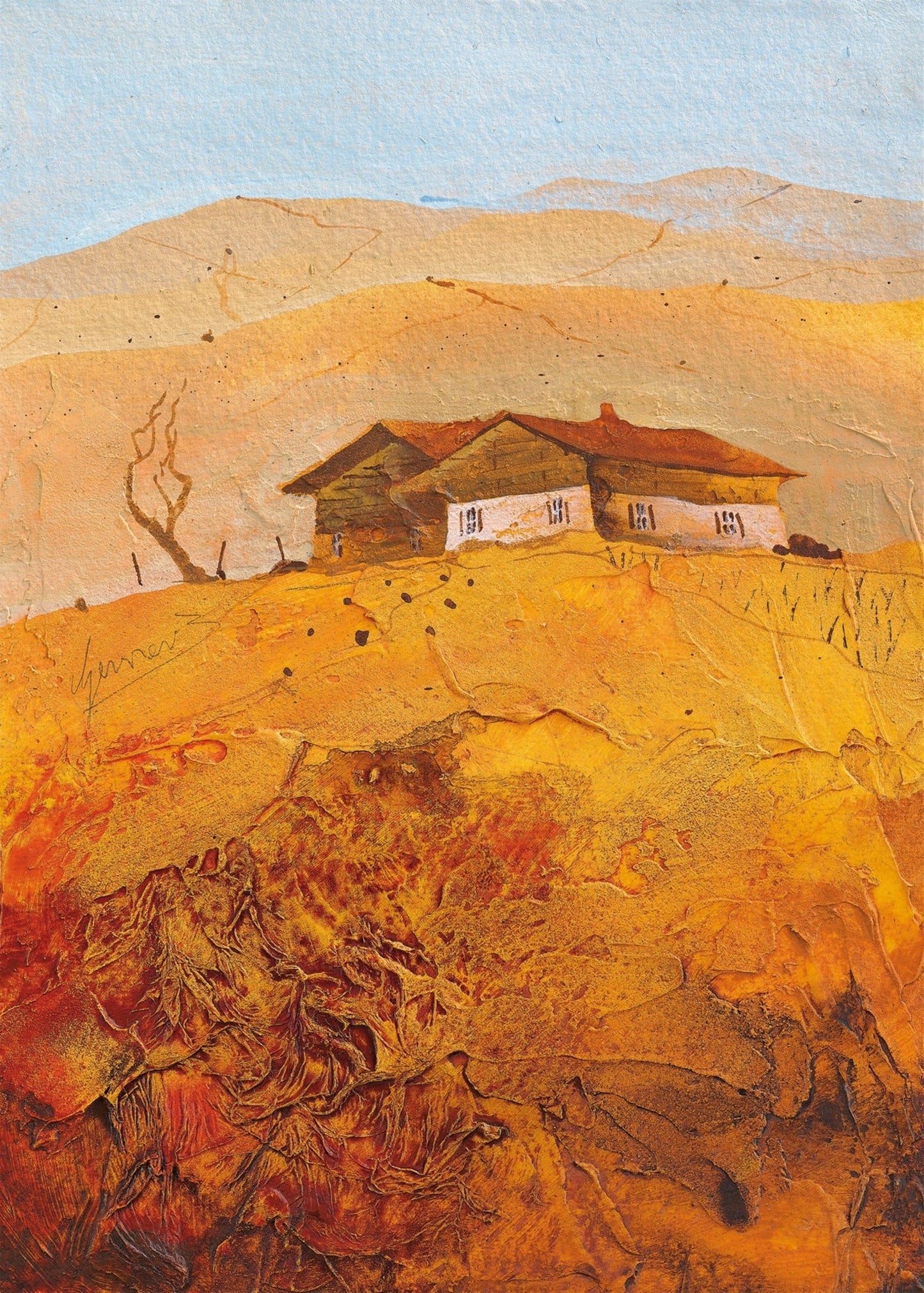 Affiche Art Bernhard Gerner - Landgut 2 50x70cm