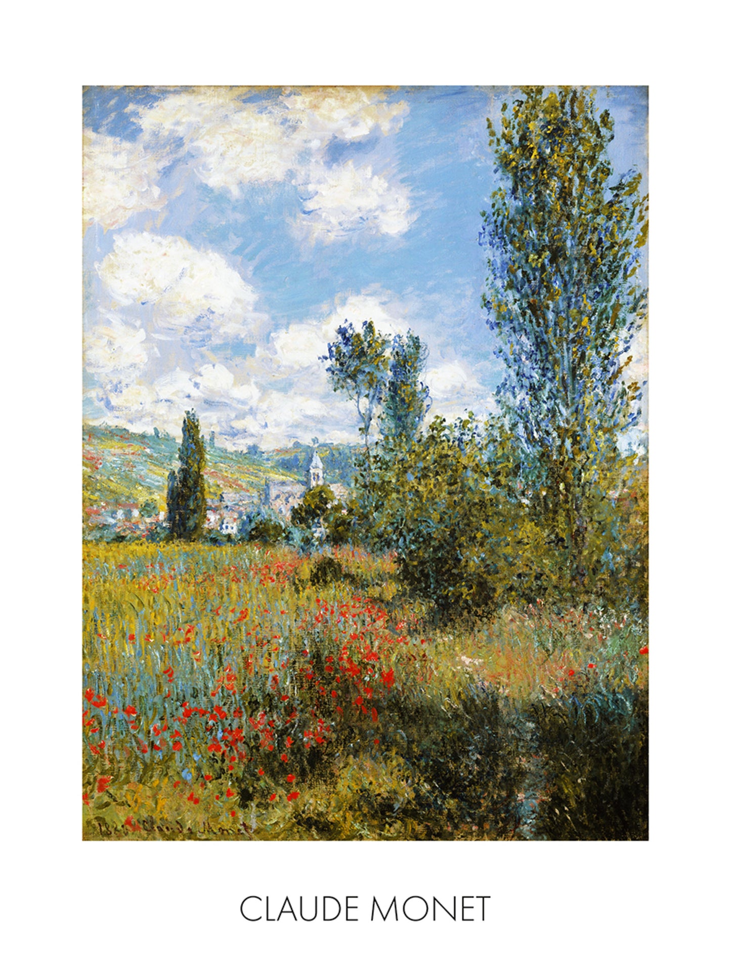 Affiche Art Claude Monet - Ile Saint-Martin 60x80cm
