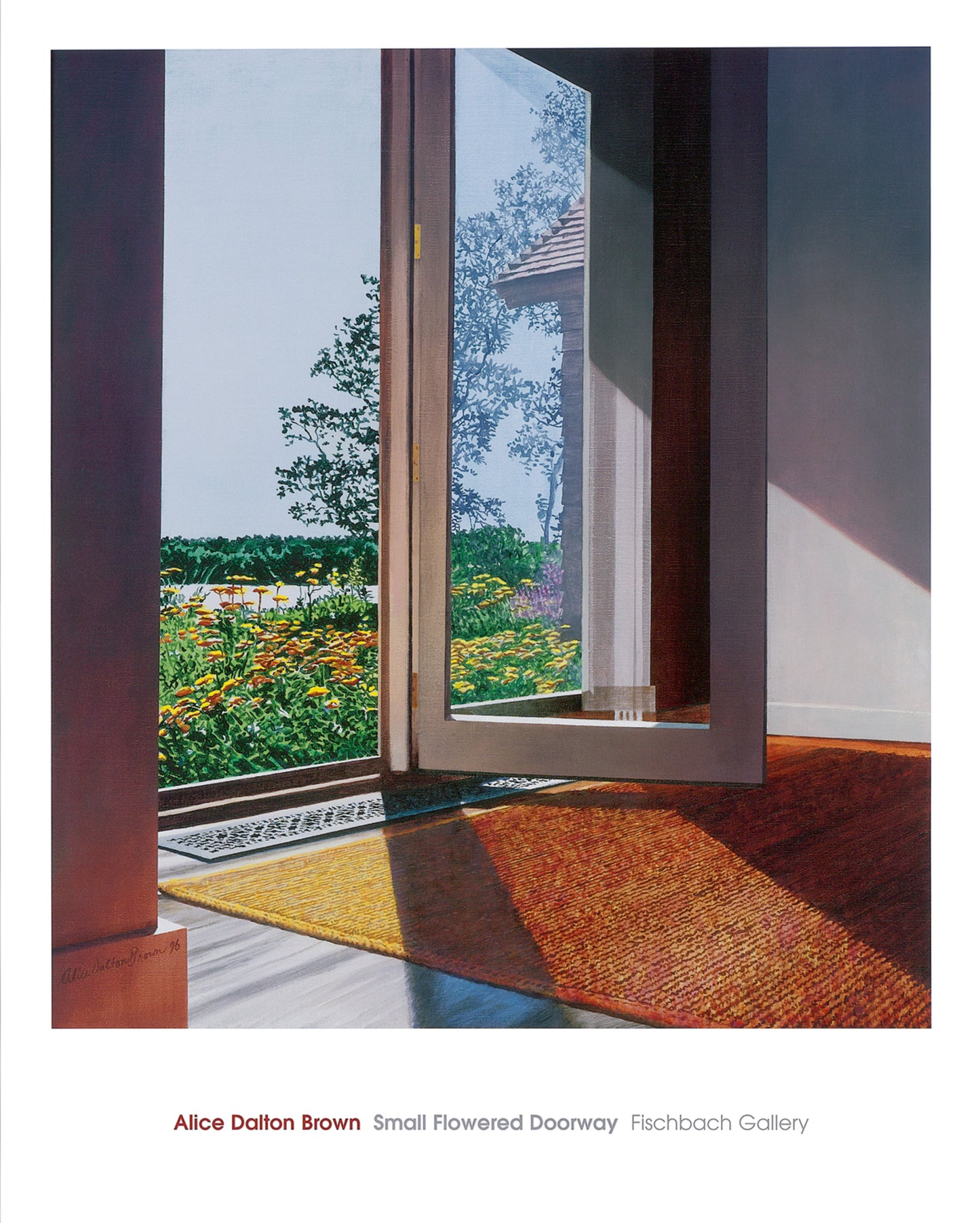Affiche Art Alice Dalton Brown - Small Flowered Doorway 61x76cm