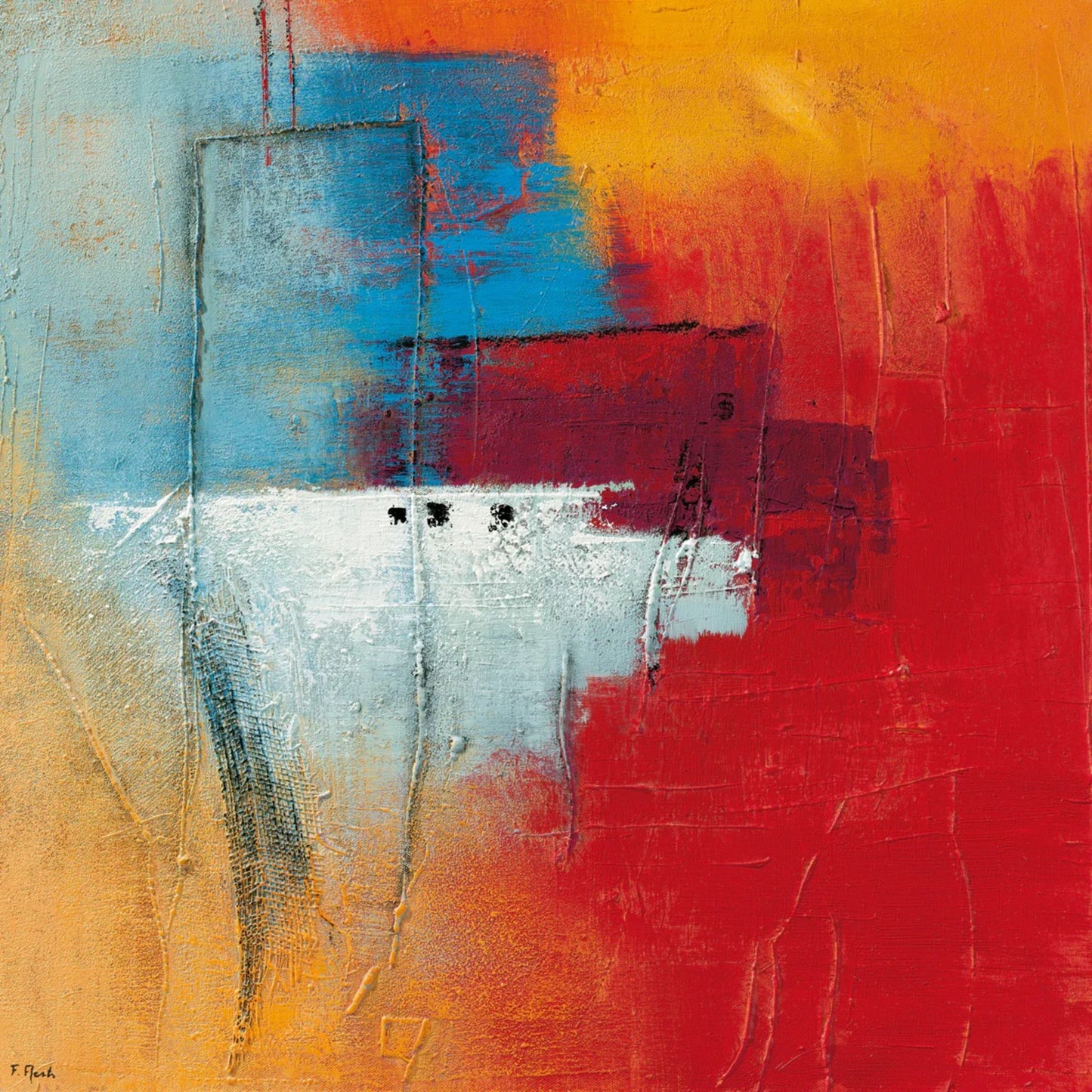 Affiche Art Flory Aerts - Evening wind 70x70cm