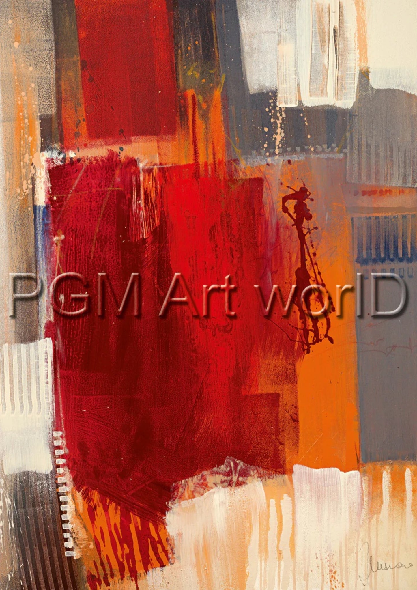 Affiche Art Francesco Cusumano - Astratto colorato I 21x30cm