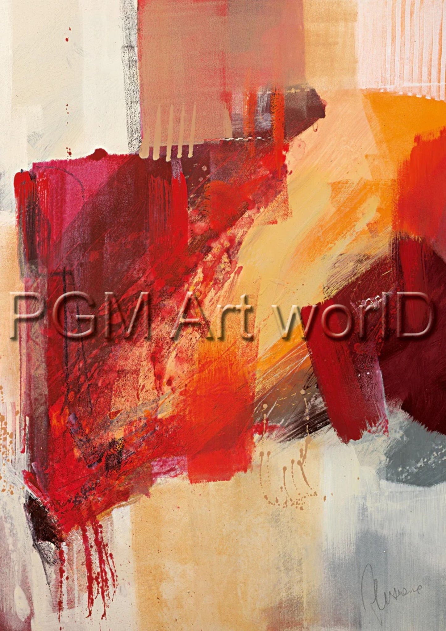 Affiche Art Francesco Cusumano - Astratto colorato II 21x30cm