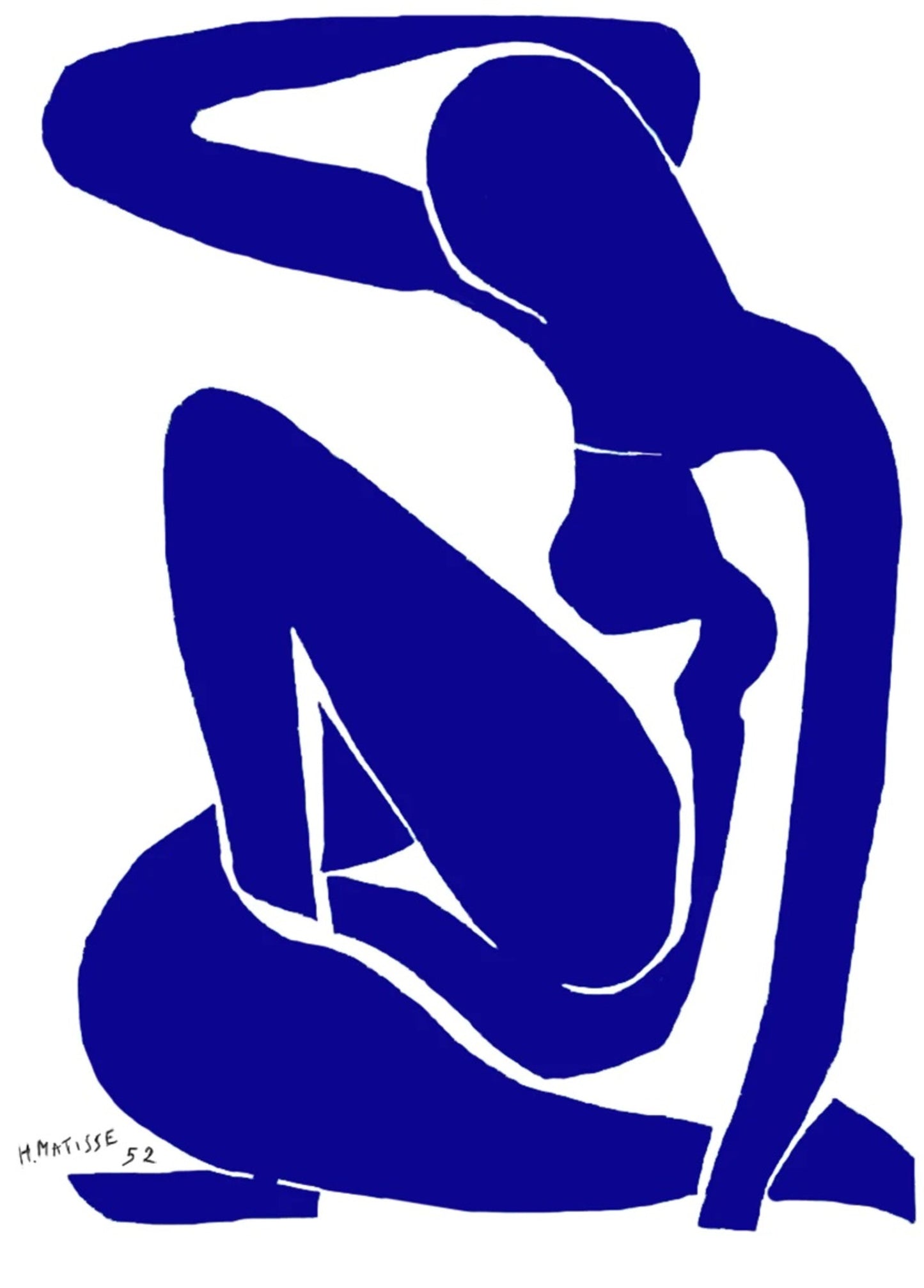 Affiche Art Henri Matisse - Nu bleu I 60x80cm