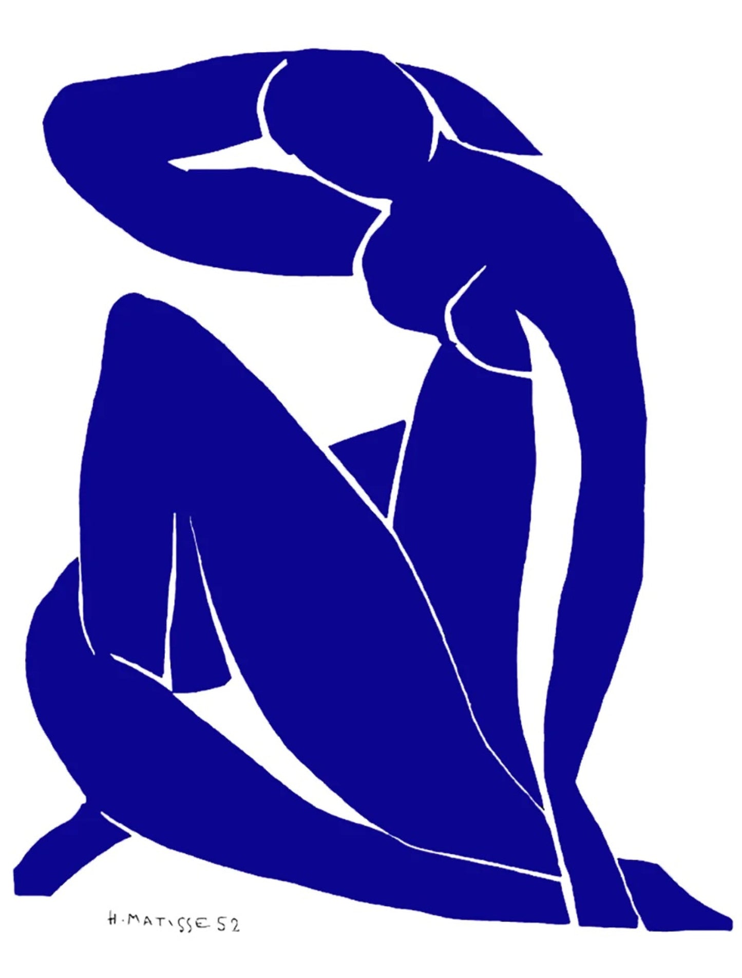 Affiche Art Henri Matisse - Nu bleu II 60x80cm